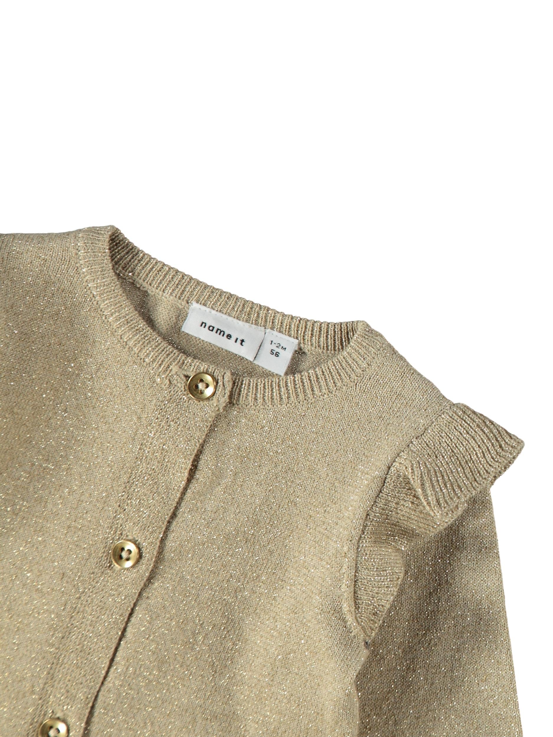 NAME IT Ramille Ls Knit Card White Pepper detail view