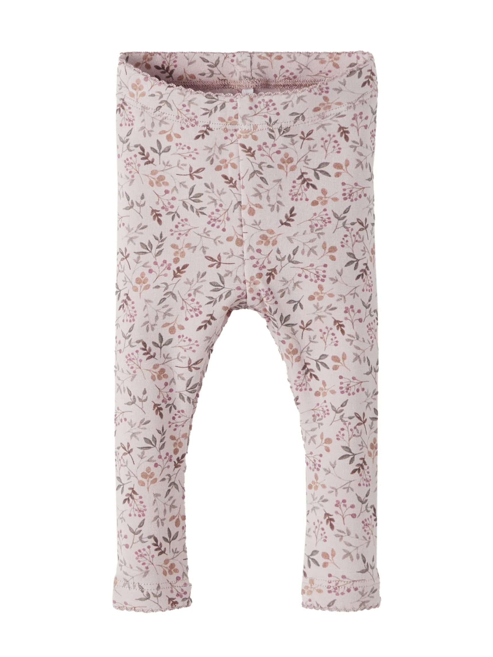 Newborn Burnished Lilac Nara Leggings-Front View