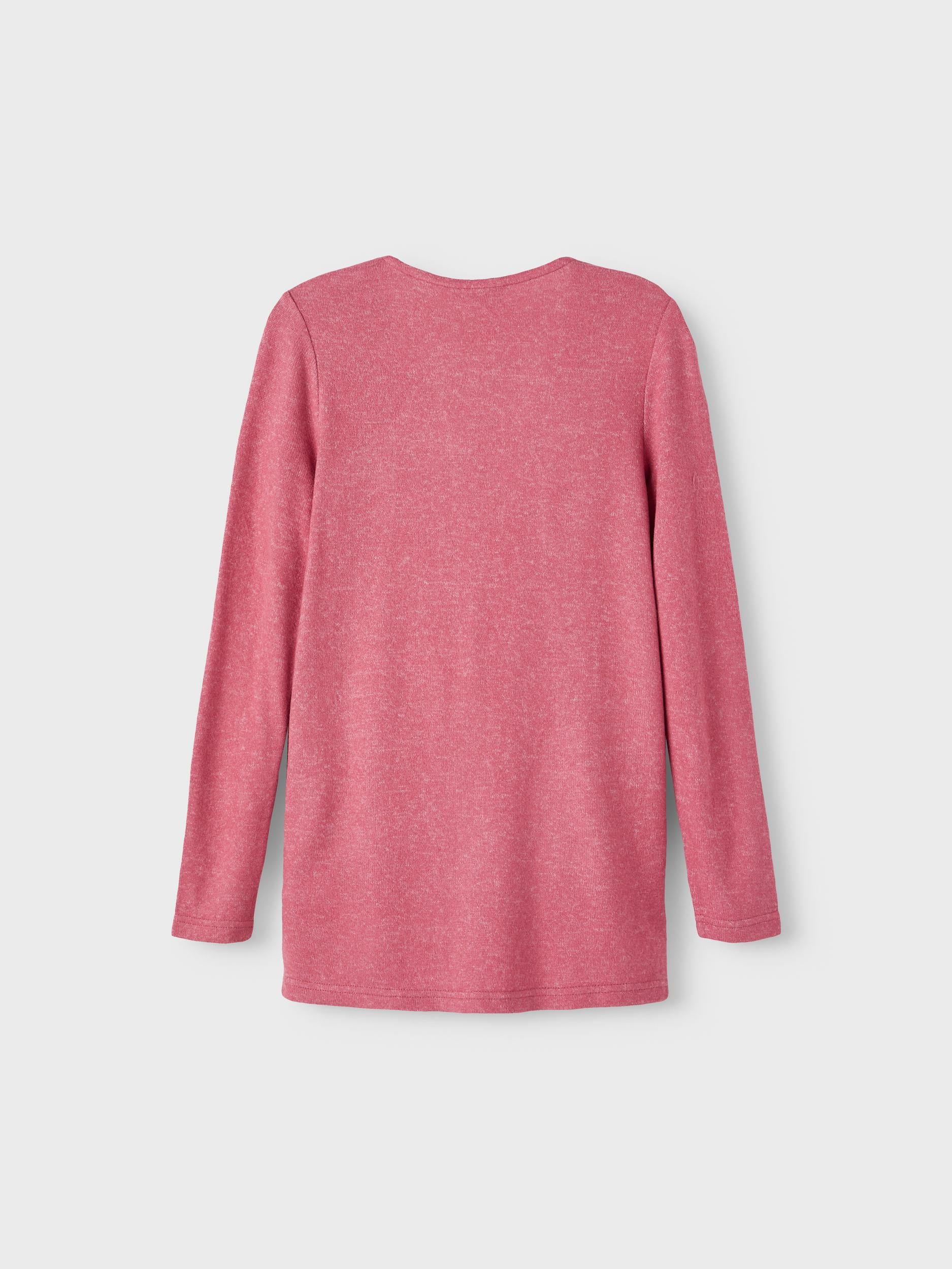 NAME IT Victi Long Sleeve Knit Cardigan Mauvewood back view