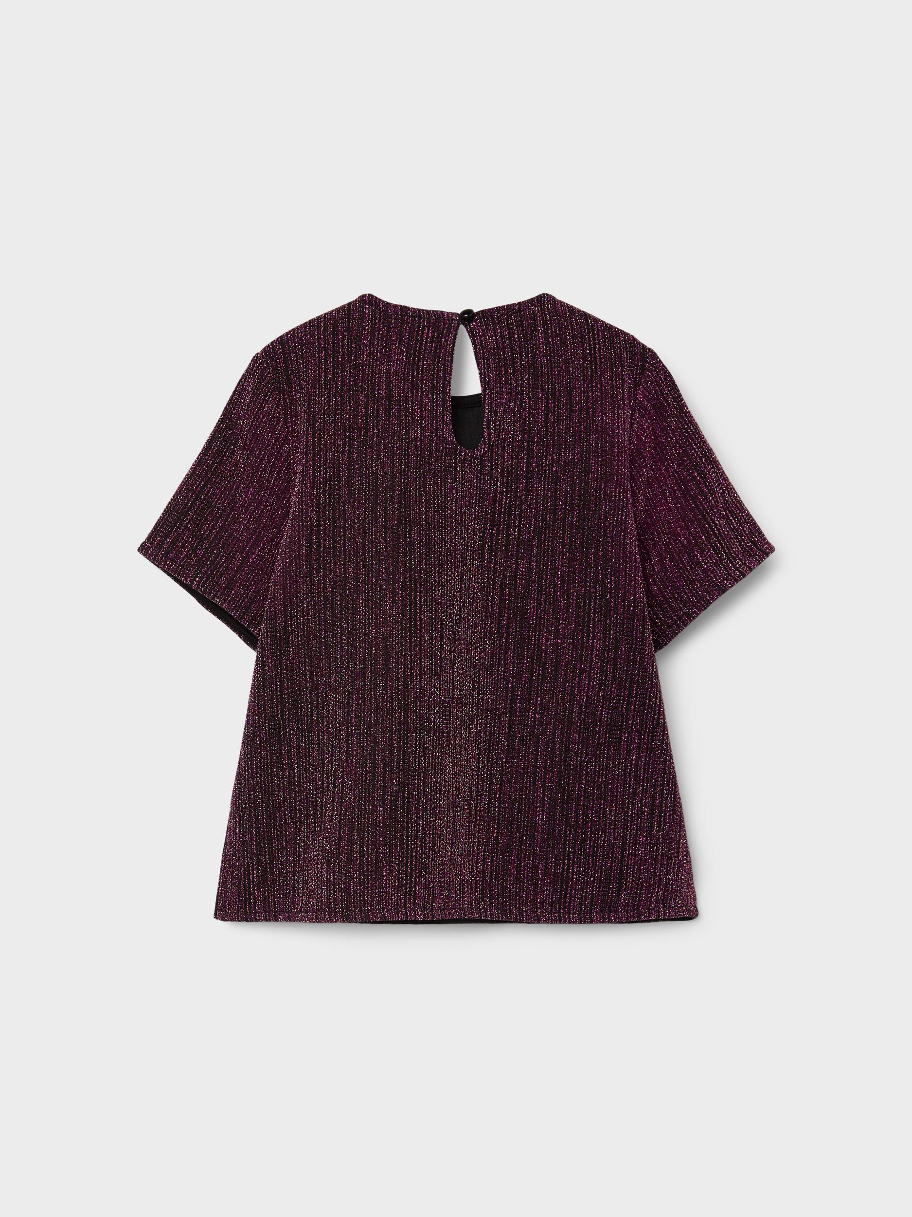 Girl's Runic Short Sleeve Top-Back View