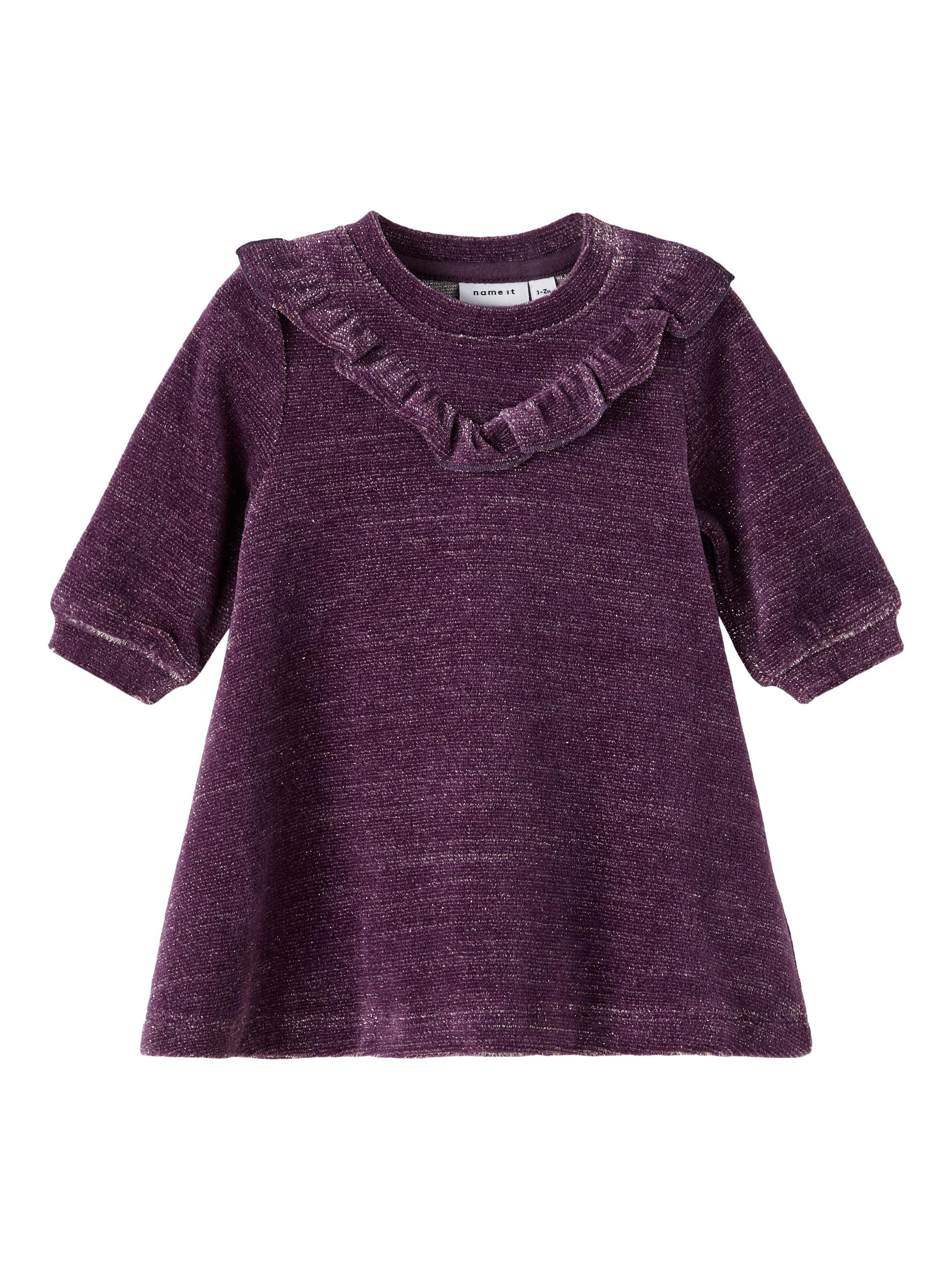Girl's Romane Long Sleeve Dress-Front View