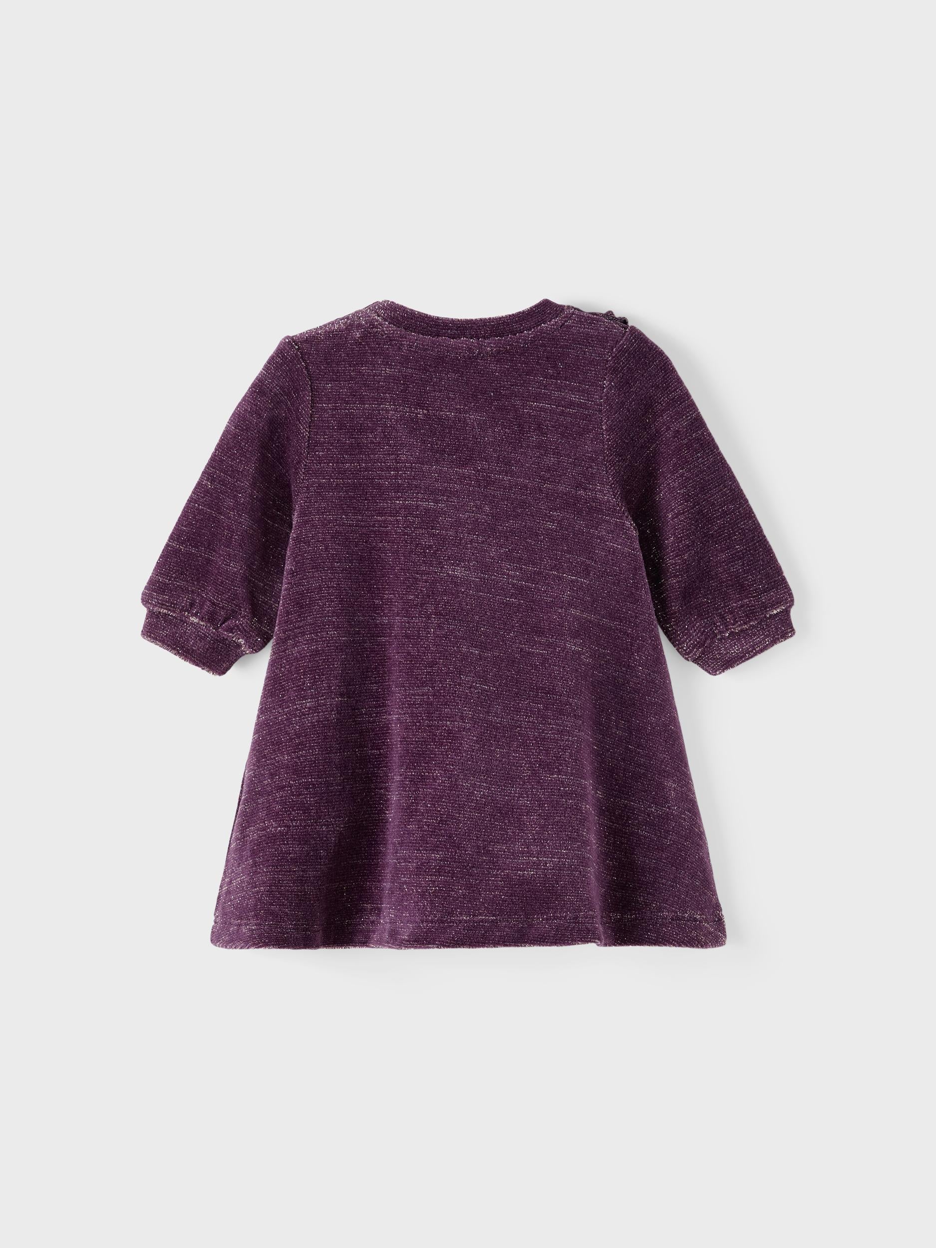 Girl's Romane Long Sleeve Dress-Back View