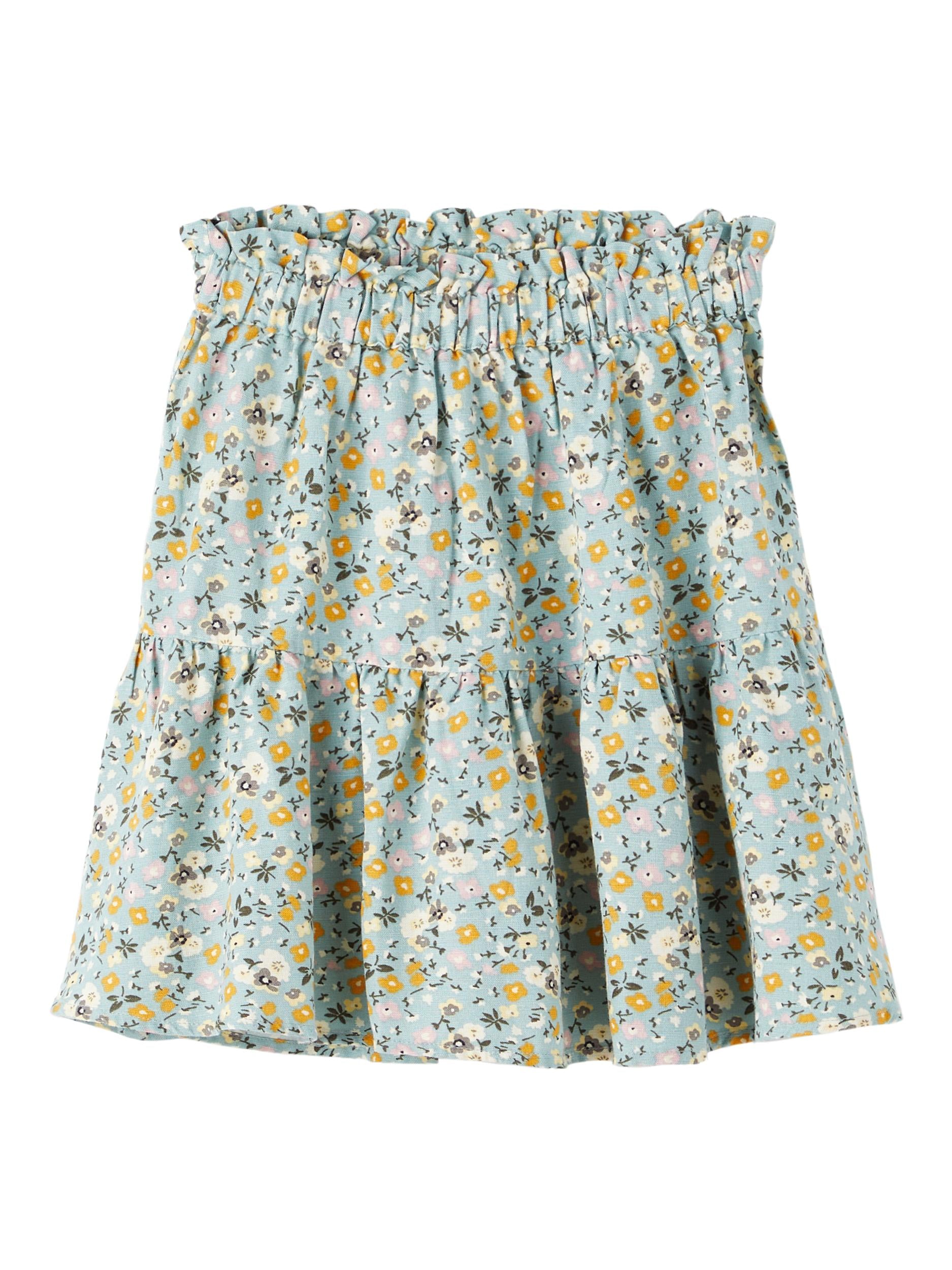 Kafona Skirt - Blue Surf Front View