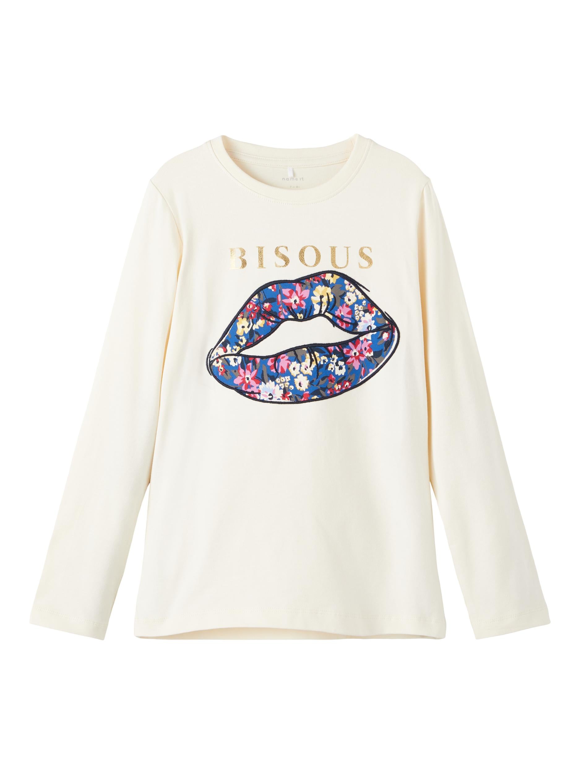 Girl's Nanora Long Sleeve Top/Buttercream-Front View