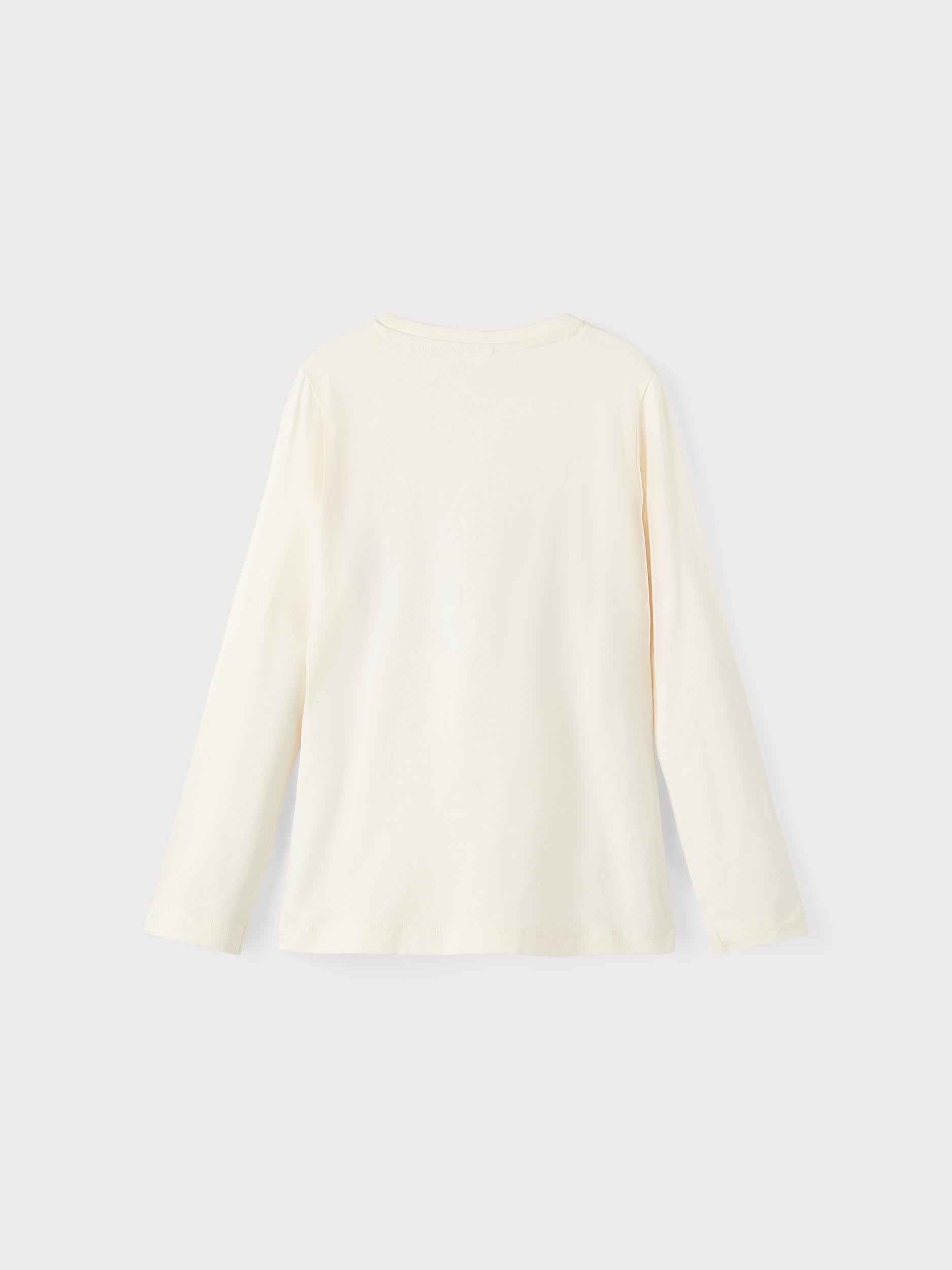 Girl's Nanora Long Sleeve Top/Buttercream-Back View