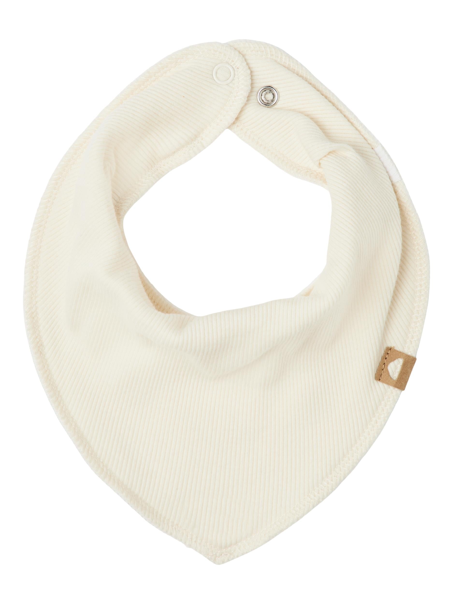 NAME IT Yvettelaila Scarf Bib Buttercream front view