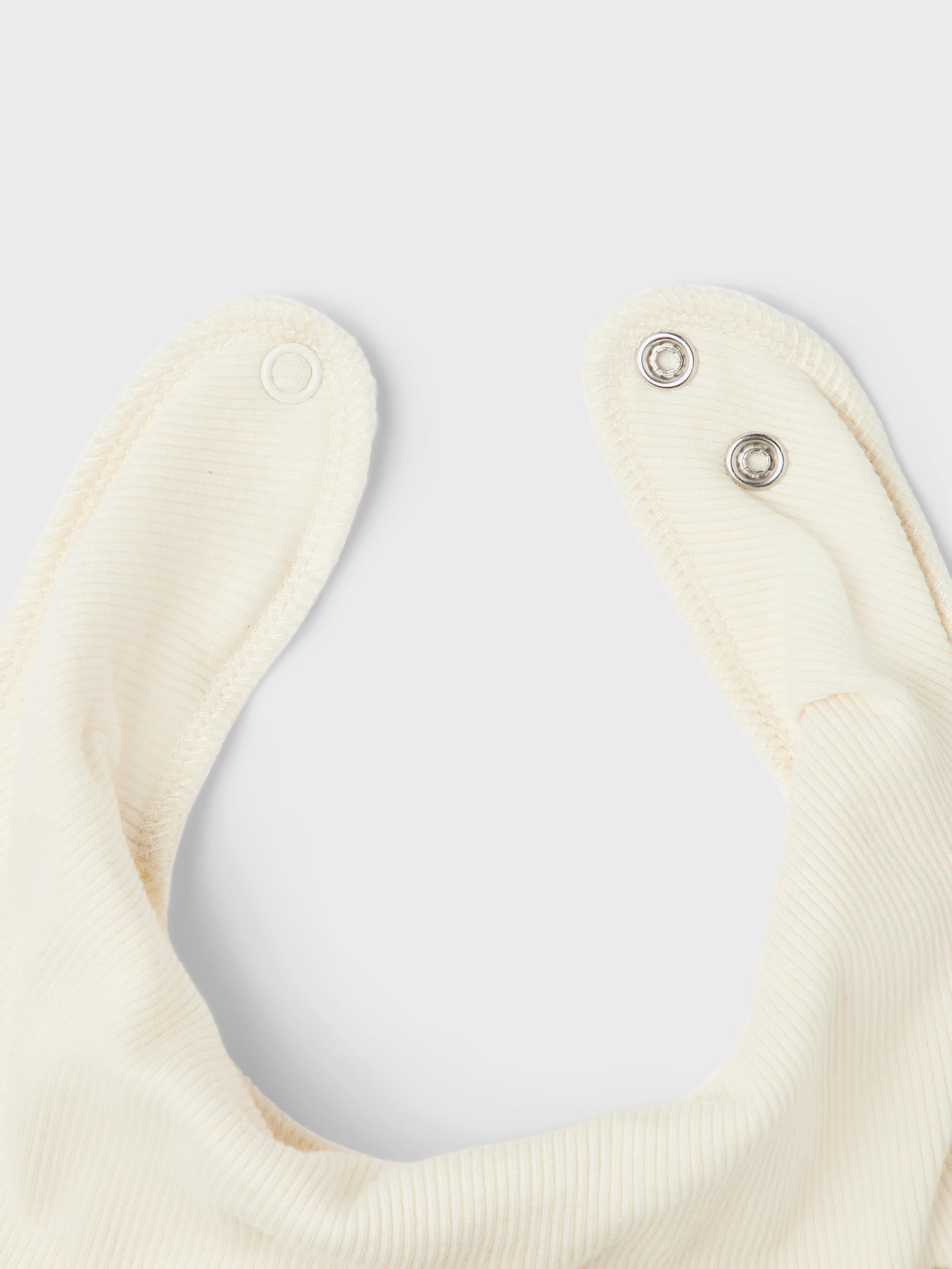 Yvettelaila Girl's Scarf Bib/Buttercream-Fastener View