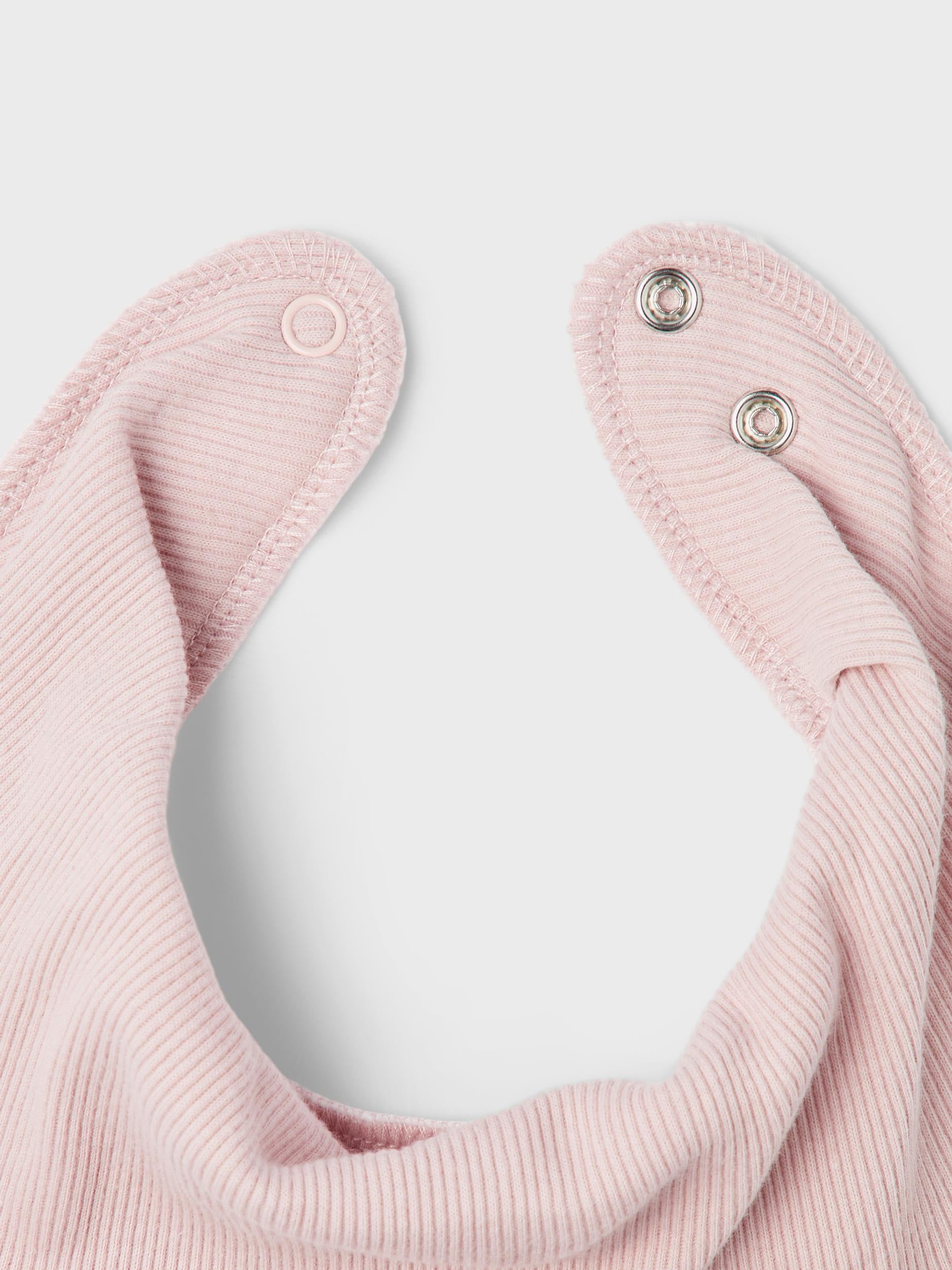 Yvettelaila Girl's Scarf Bib/Burnished Lilac-Fastener View