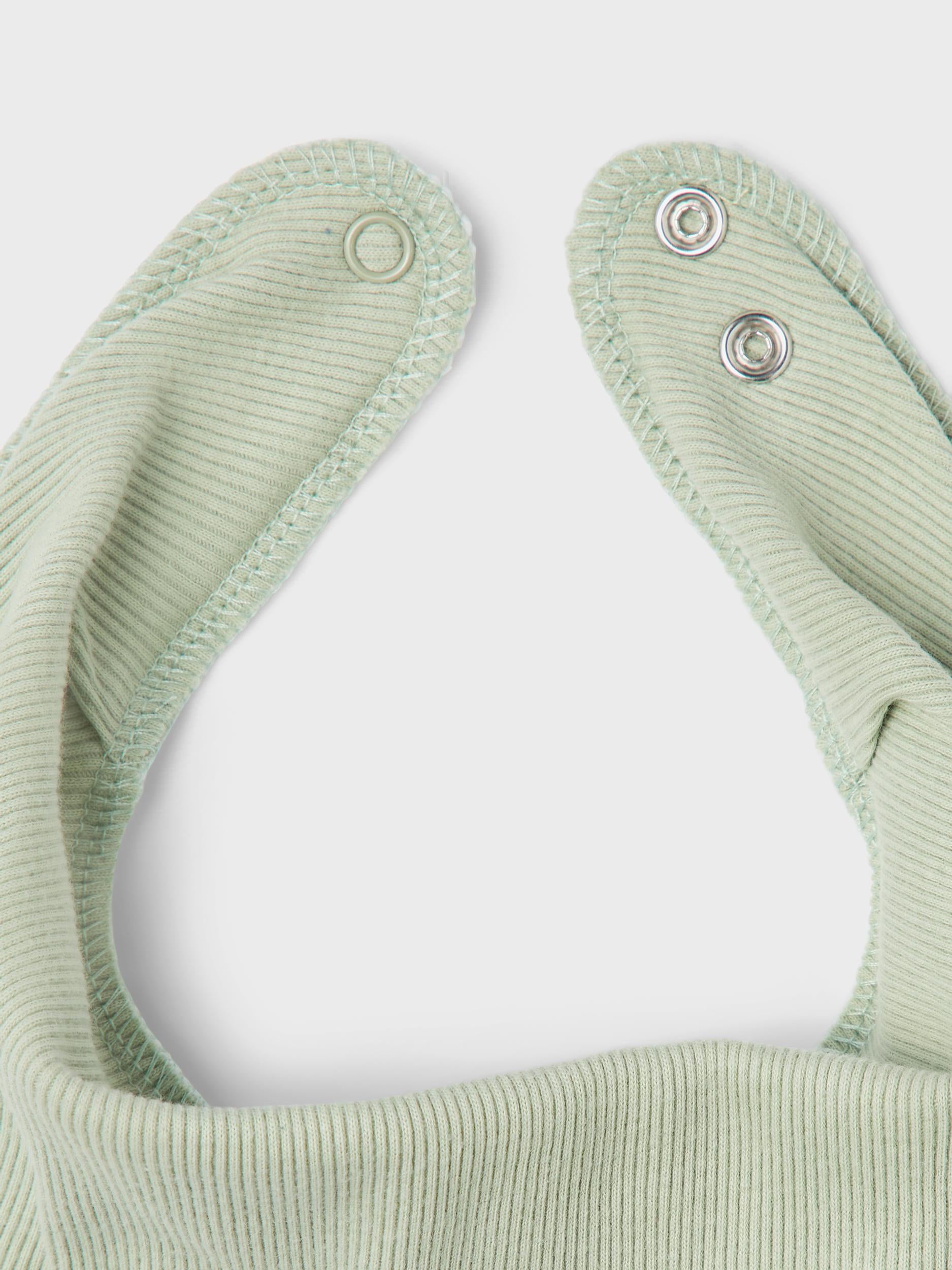 Yvettelaila Girl's Scarf Bib/Desert Sage-Fastener View
