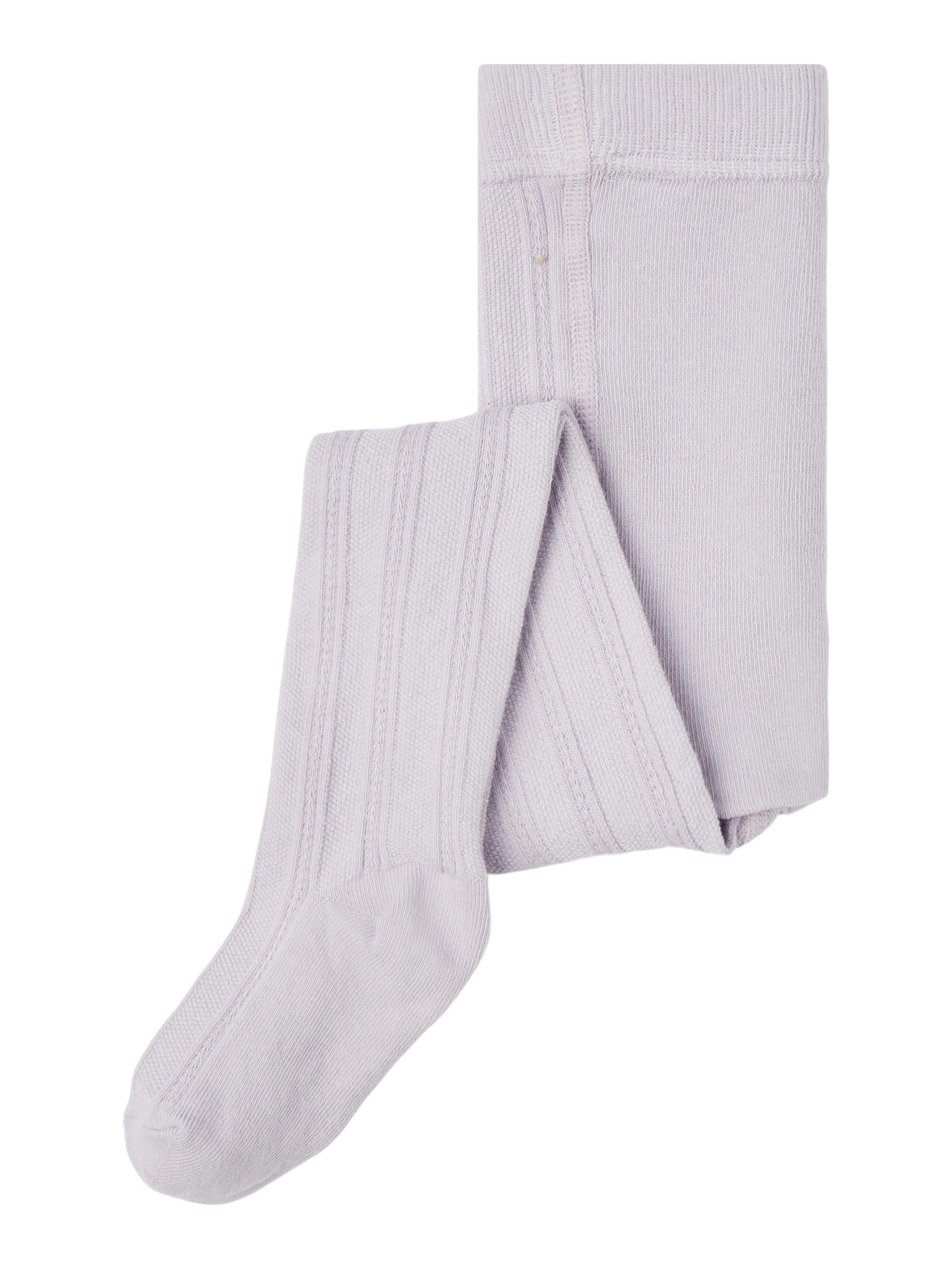 Girl's Orchid Petal Rose Pantyhose-Front View
