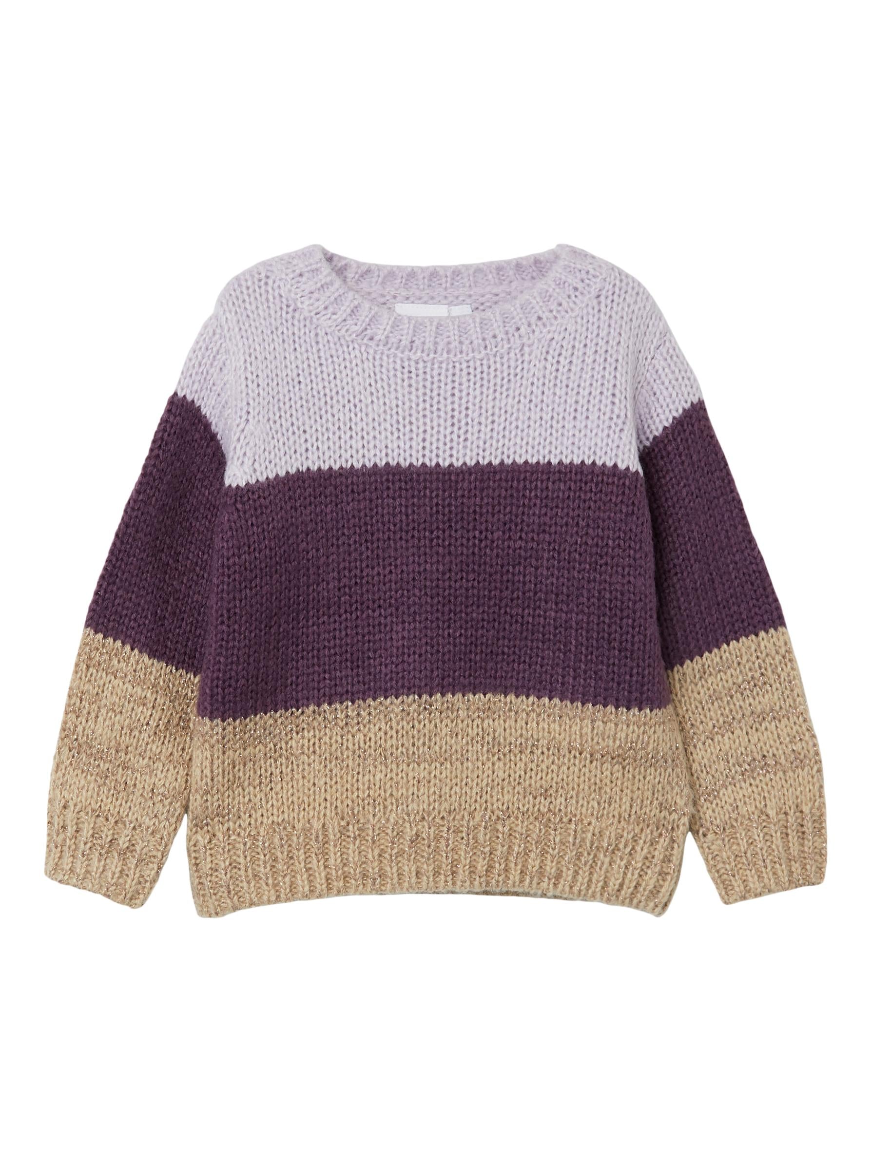 Girl's Hortensia Risol Long Sleeve Knit-Front View
