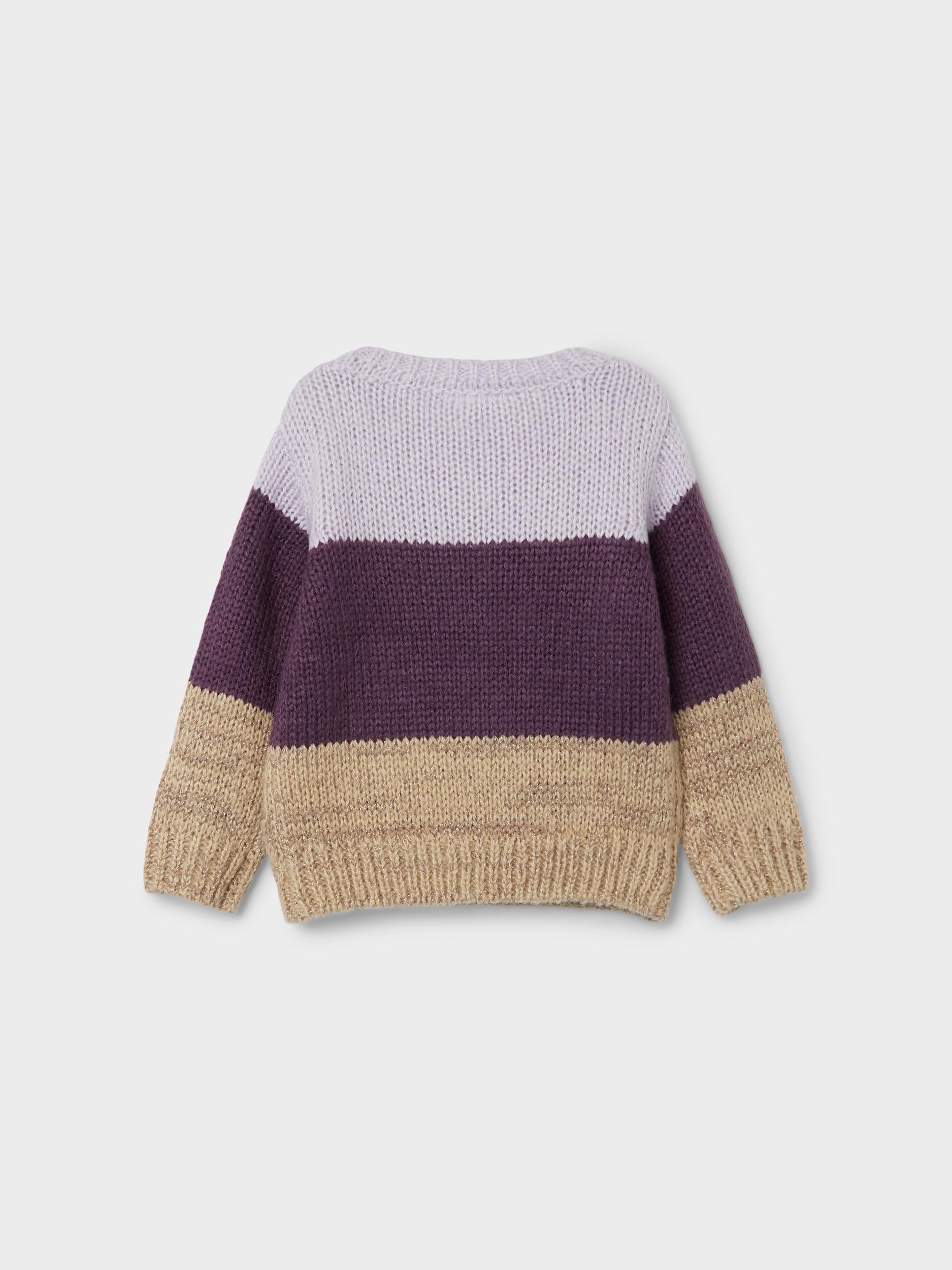 Girl's Hortensia Risol Long Sleeve Knit-Back View