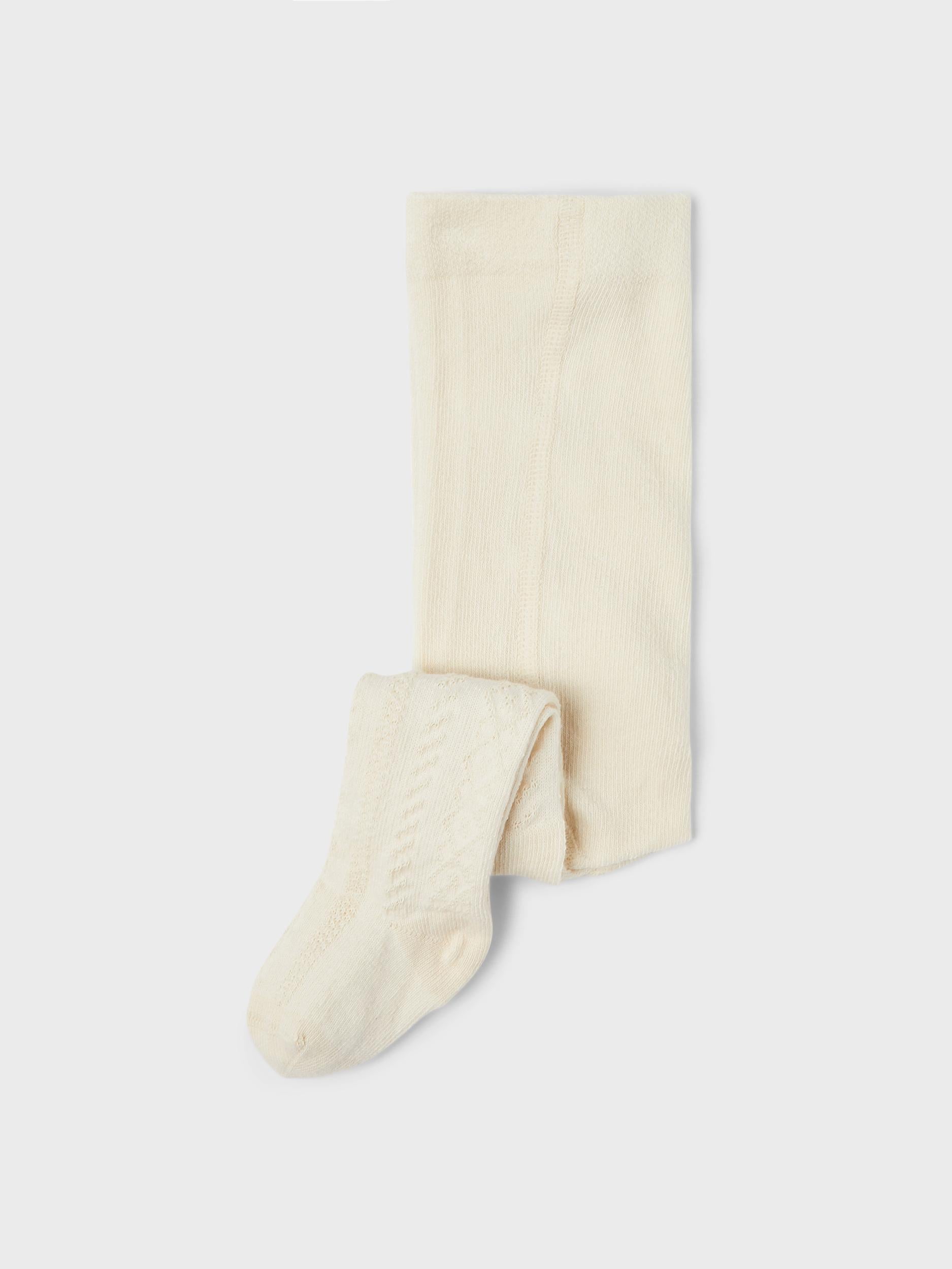 Girl's Buttercream Sigrid Pantyhose-Side View