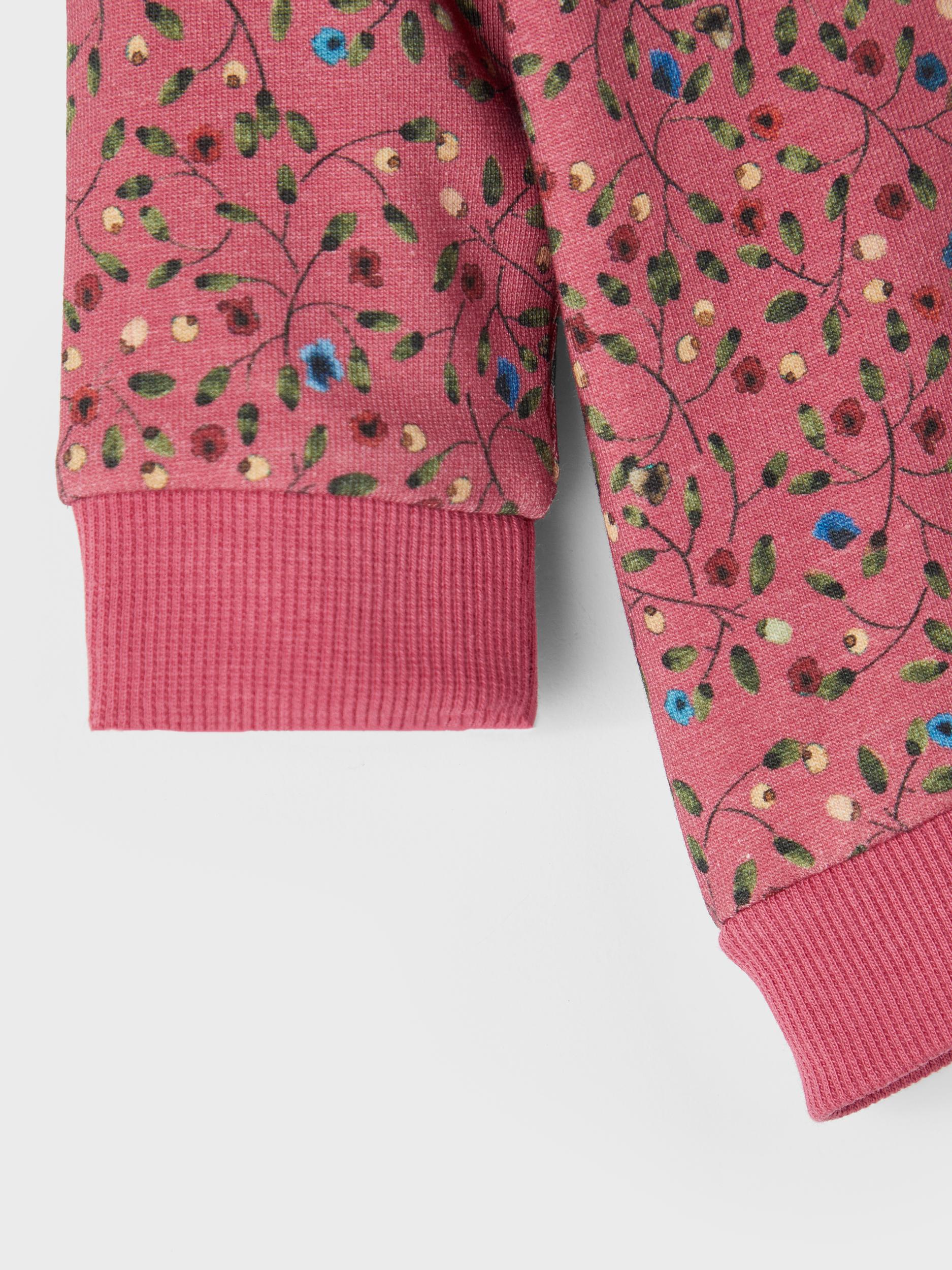 Girl's Mauvewood Odilla Long Sleeve Sweat Top-Close Up View