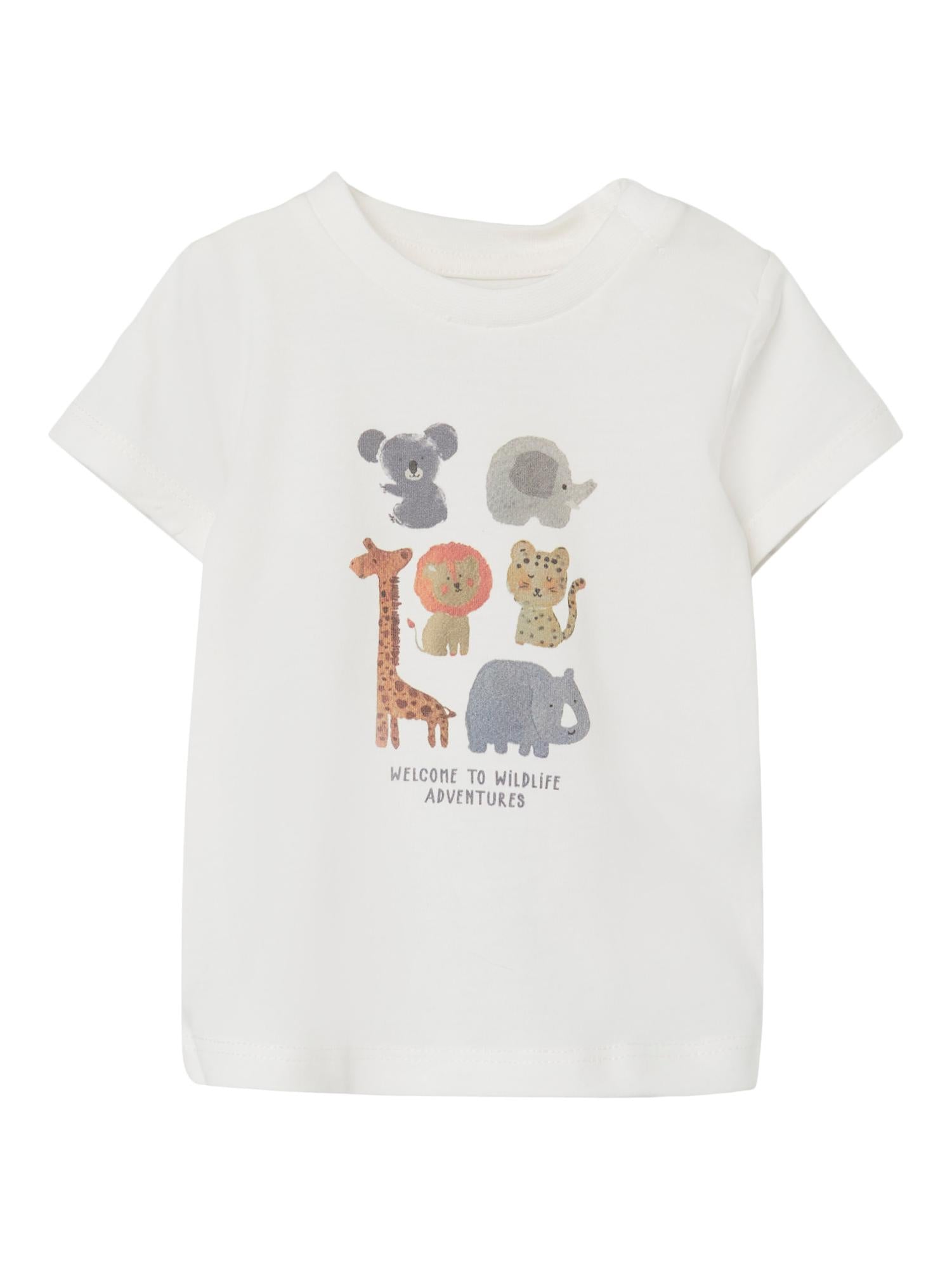 NAME IT Jalte Short Sleeve Top White Alyssum back view