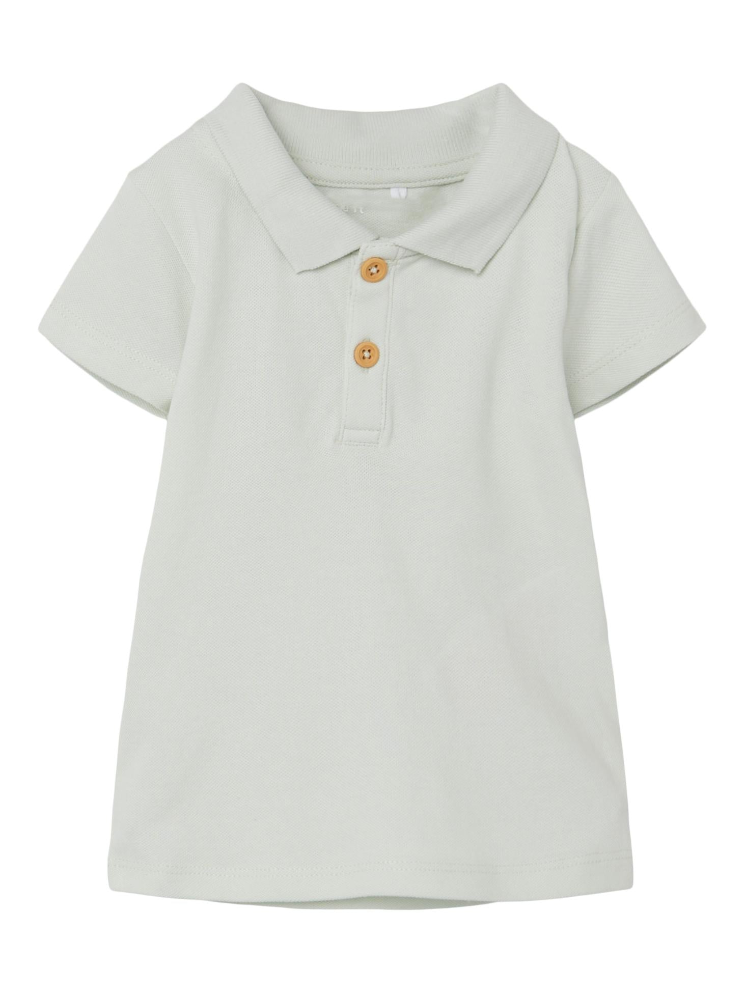 Jerry SS Polo Top - Frosted Mint Front View