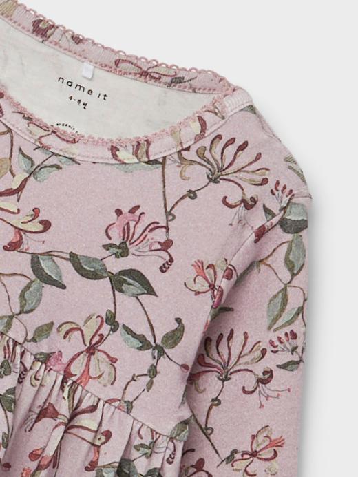 Helene Long Sleeve Dress - Violet Ice Close Up