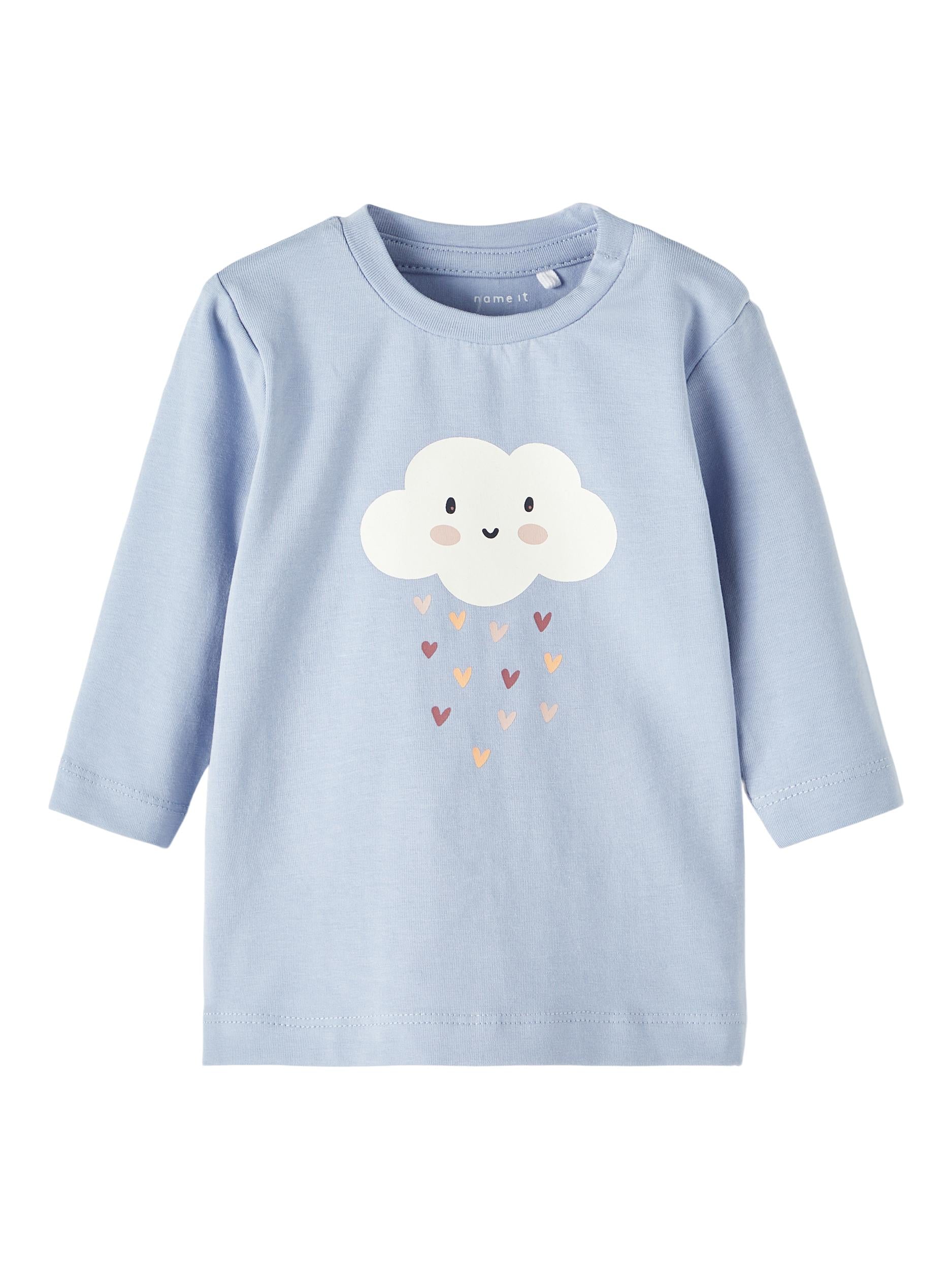 NAME IT Thya Long Sleeve Top Eventide front view