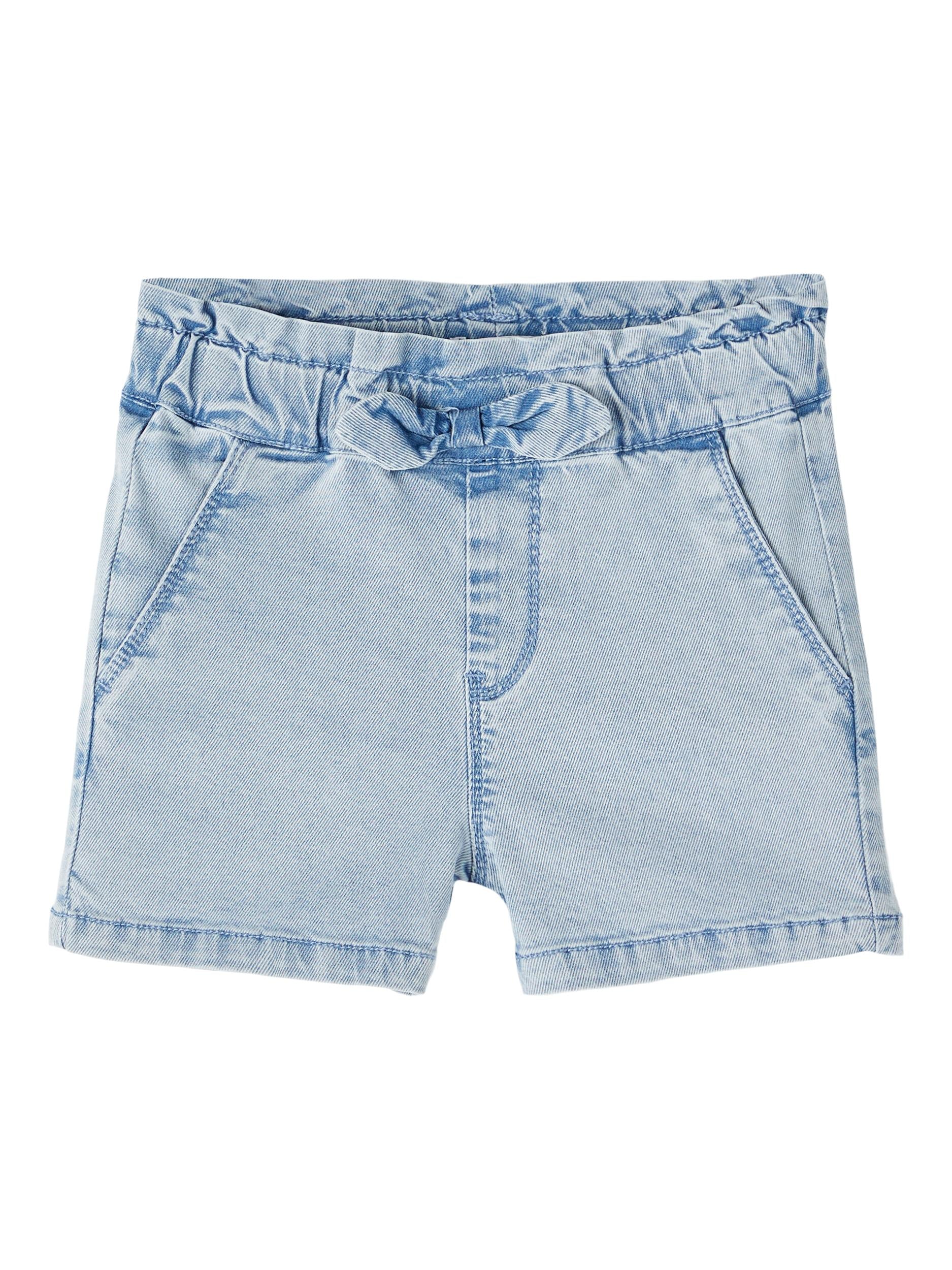 Girl's Bella Regular Waist Denim Shorts-Front View