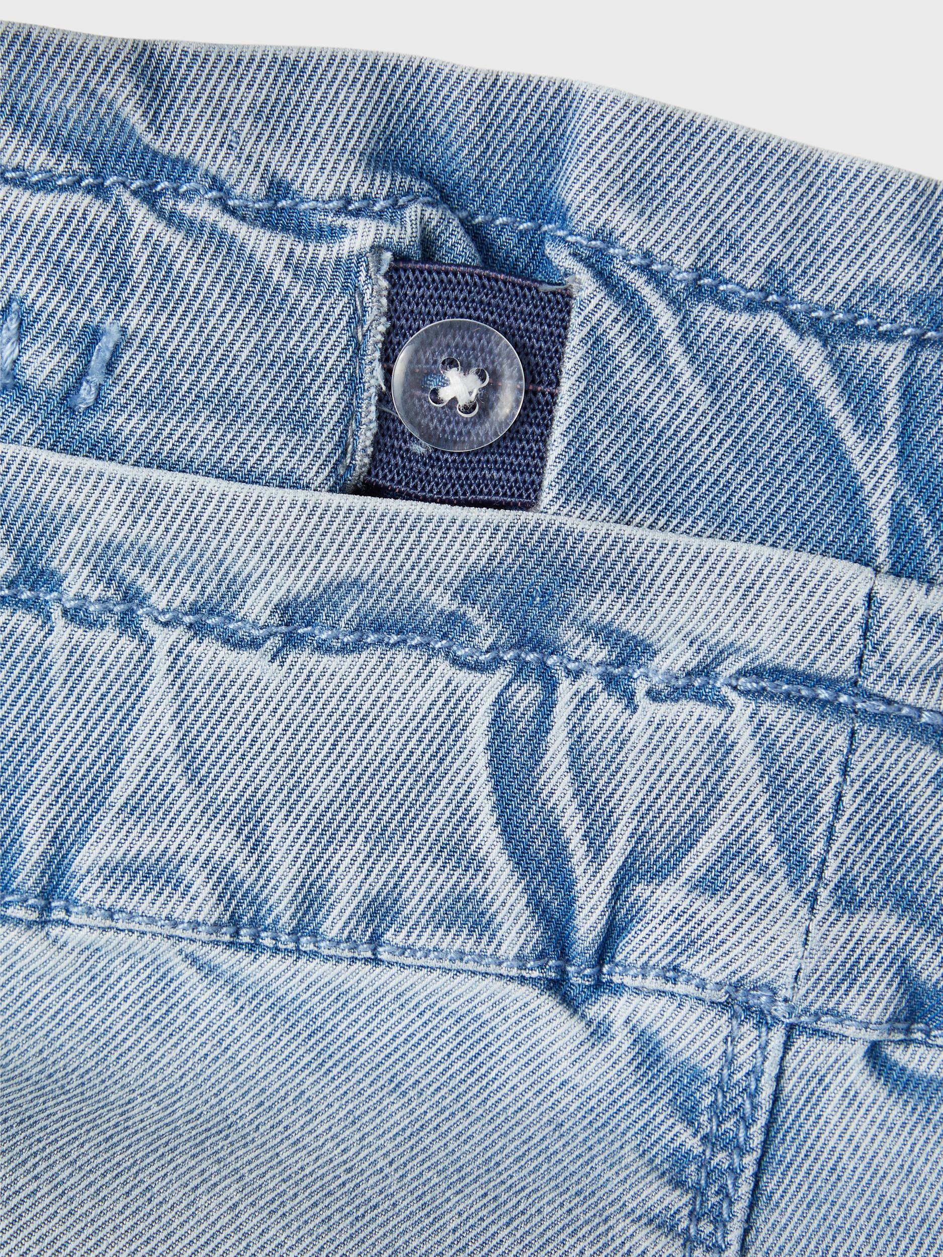 Girl's Bella Regular Waist Denim Shorts-Close Up View