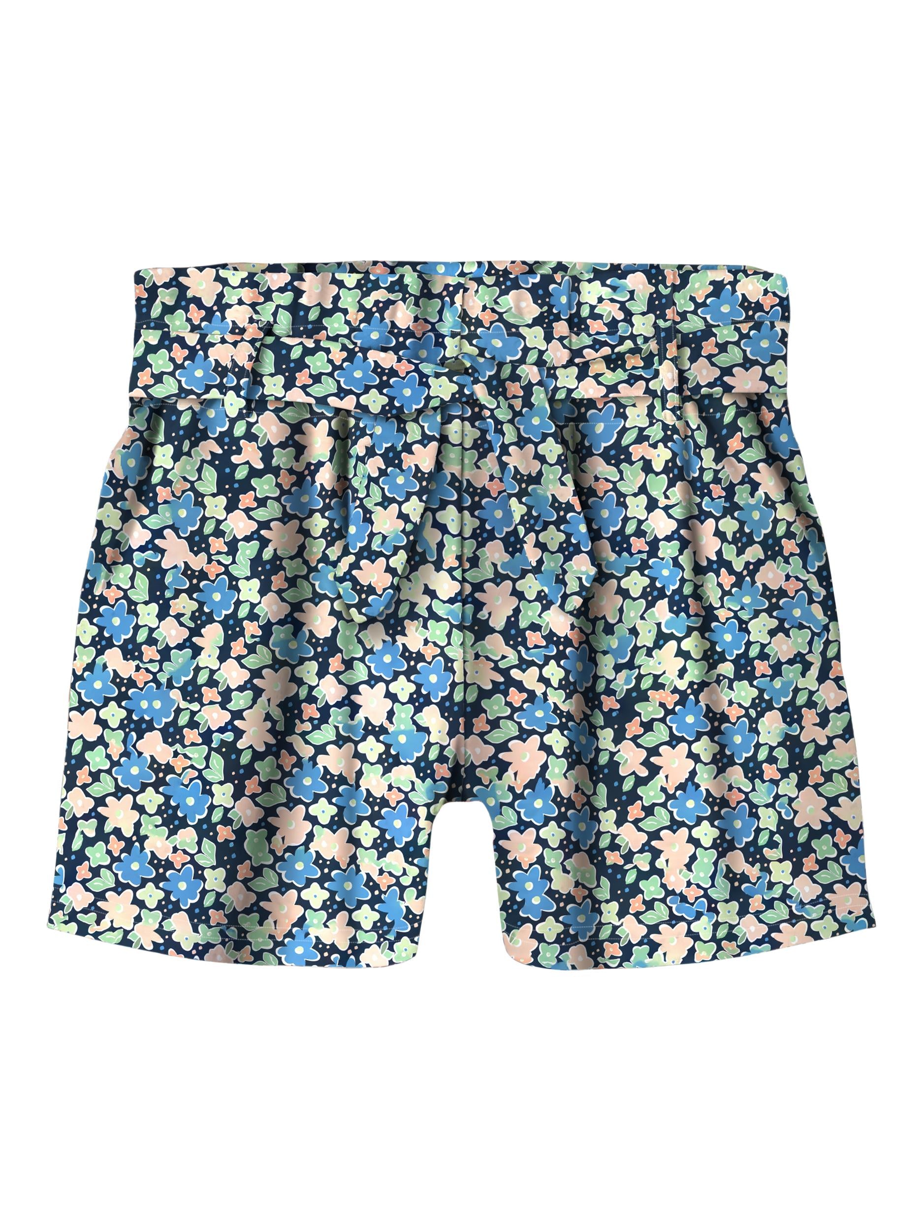 Girl's Dark Sapphire Felulle Shorts-Front View