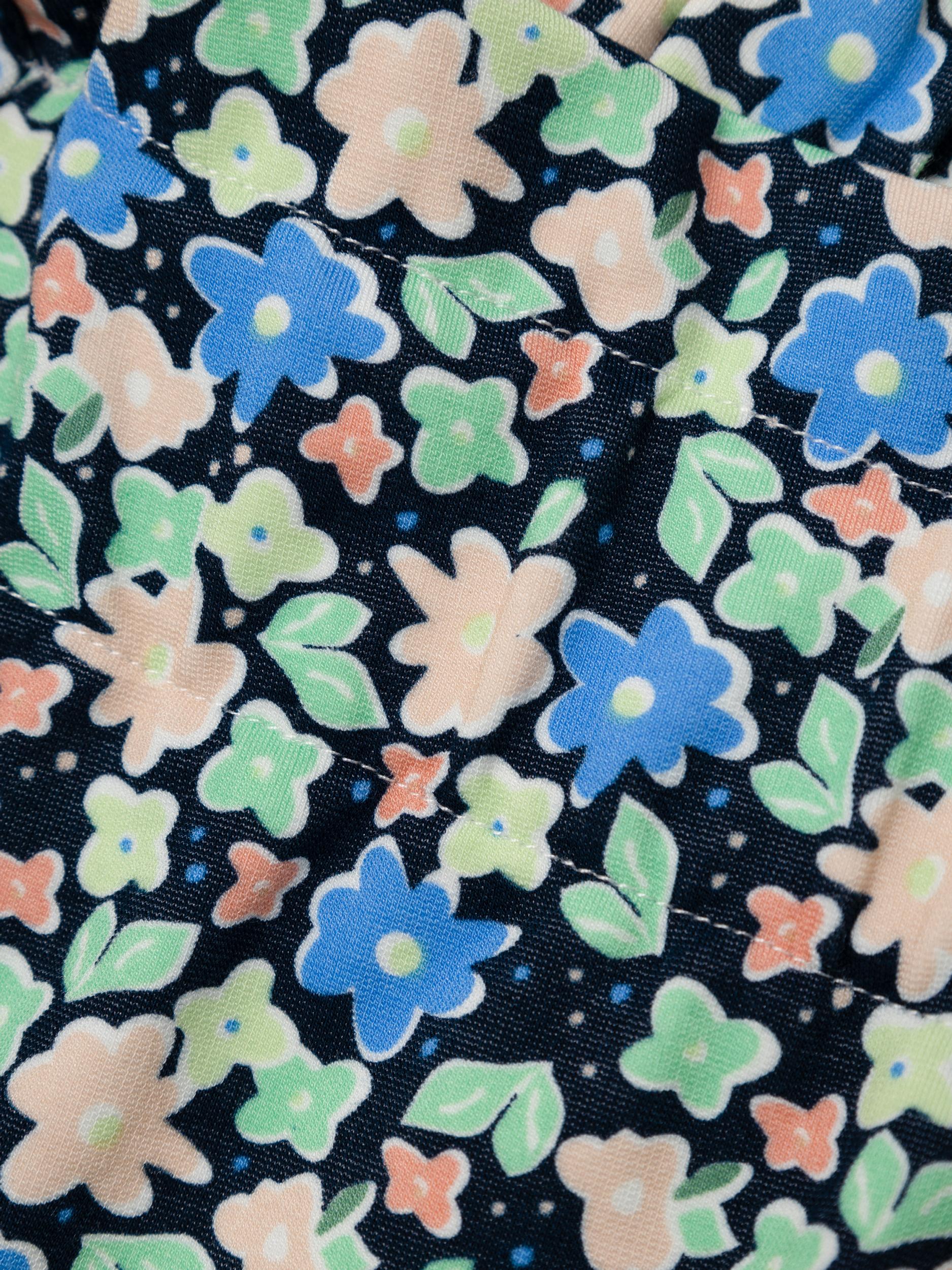 Girl's Dark Sapphire Felulle Shorts-Close Up View