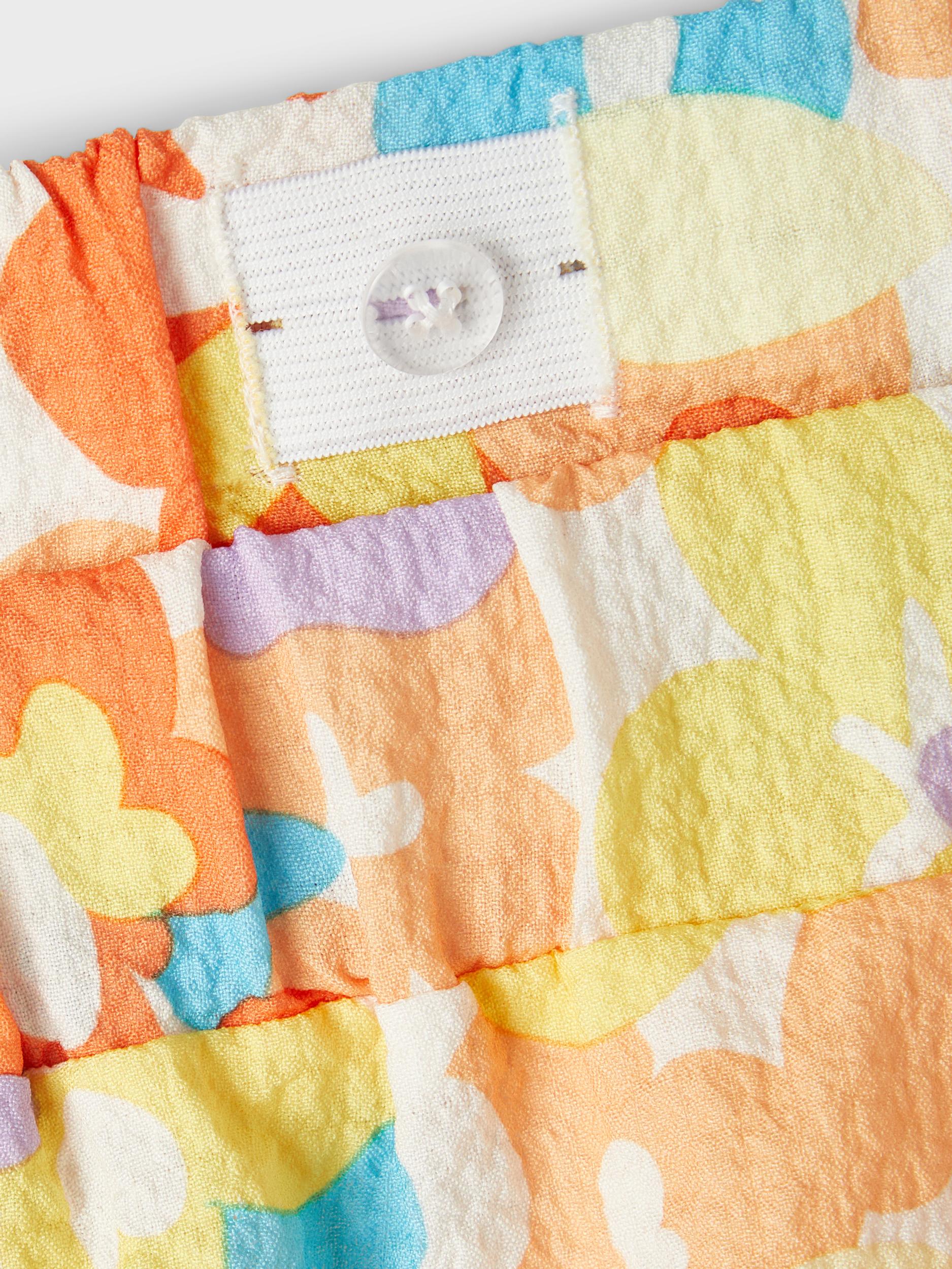Girl's Mock Orange Himla Kid Girl Skirt-Close Up View