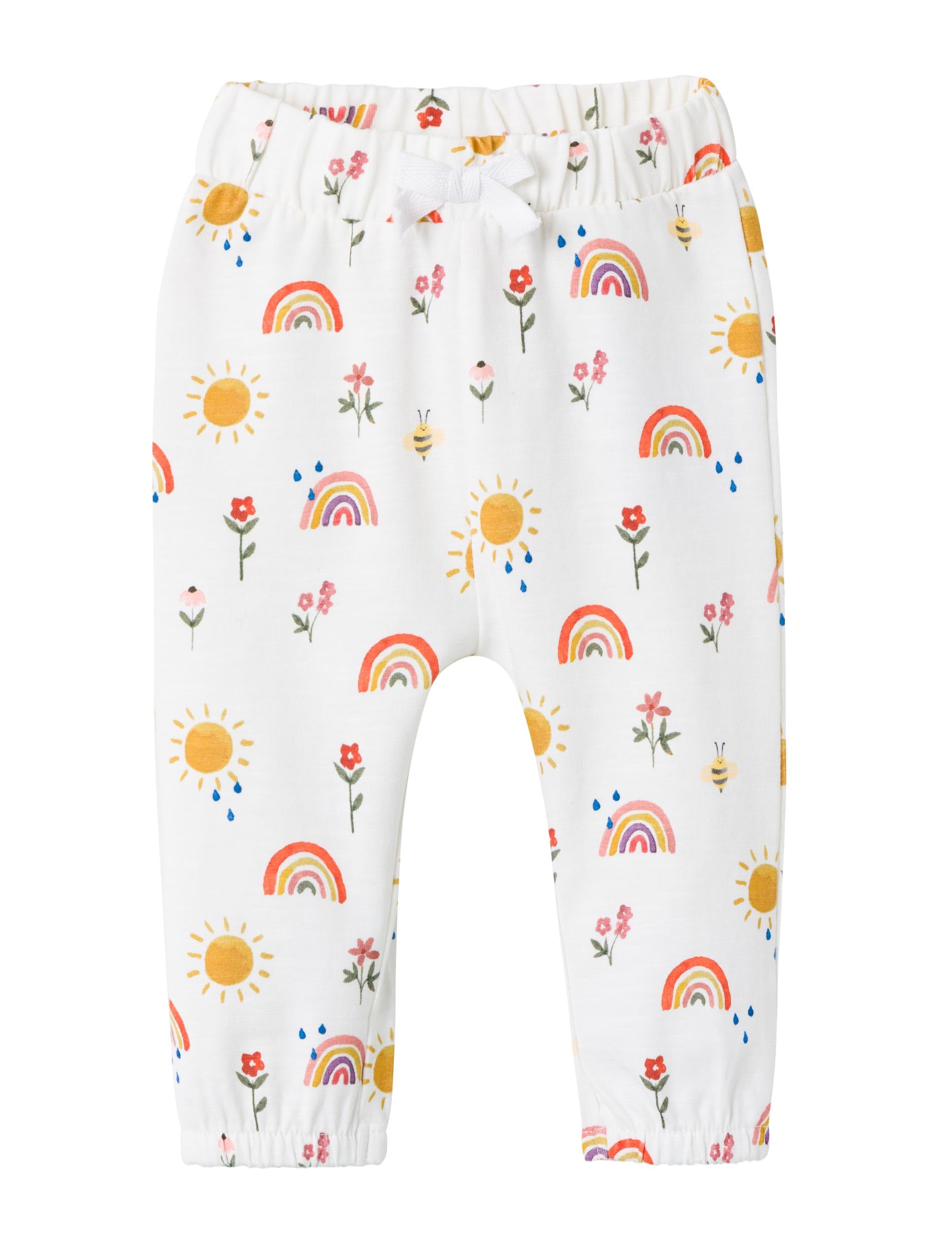 Girl's White Hania Pant-Front View