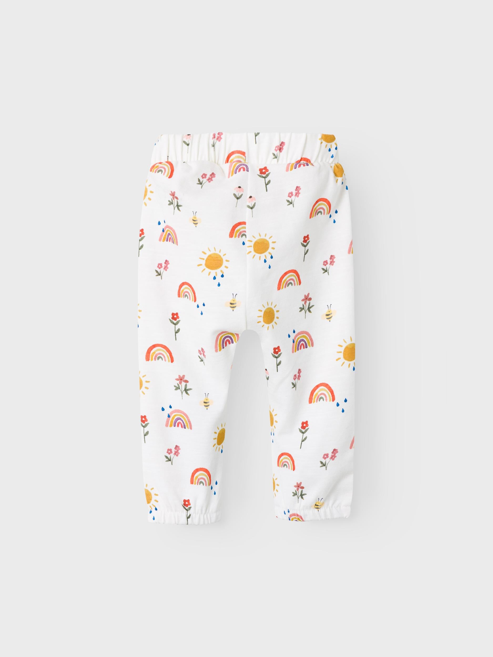Girl's White Hania Pant-Back View