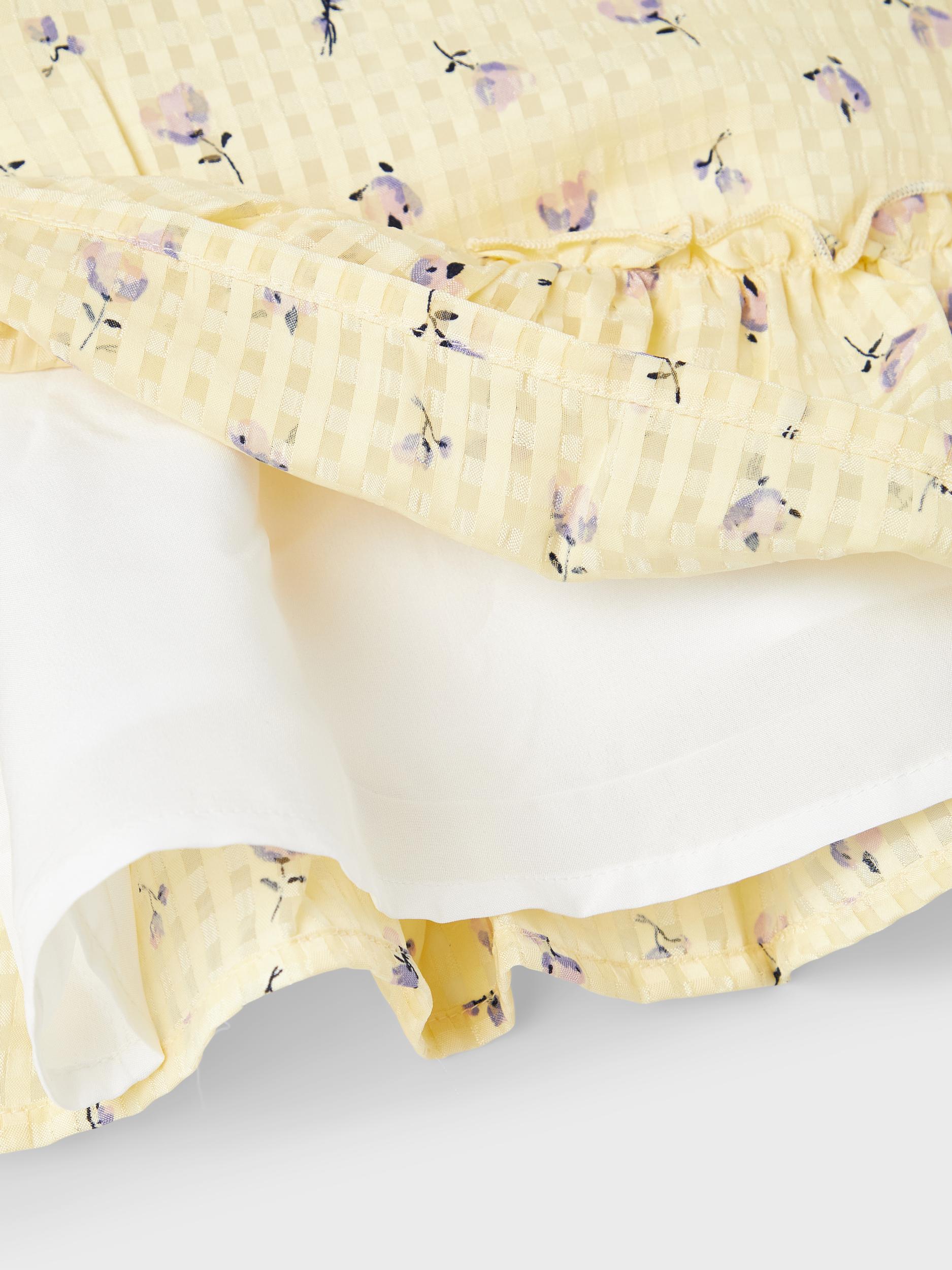 NAME IT Hinage Short Sleeve Top Double Cream detail view