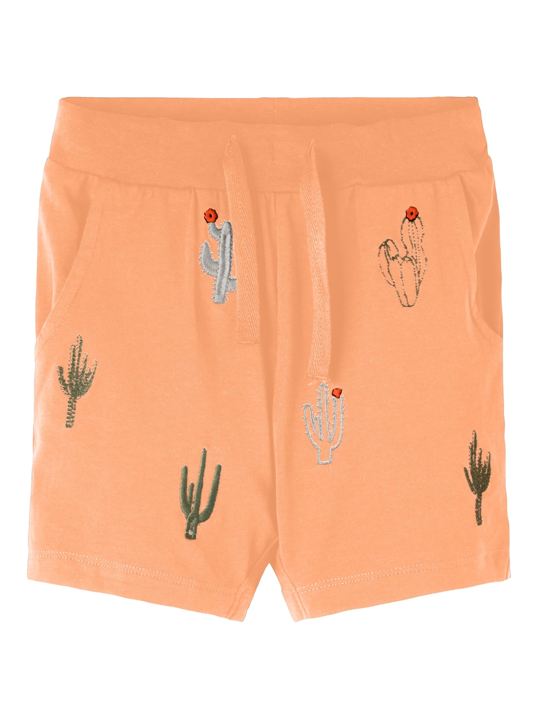 Herold Long Shorts - Salmon Buff Front View