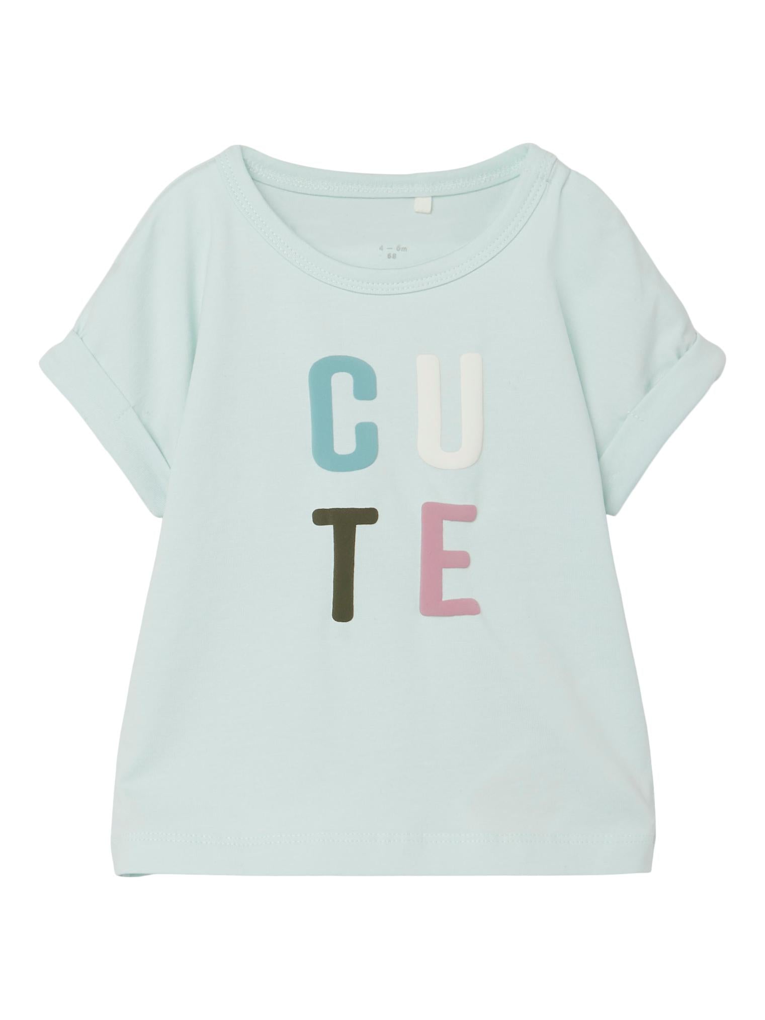 NAME IT Haze Short Sleeve Top Glacier front view
