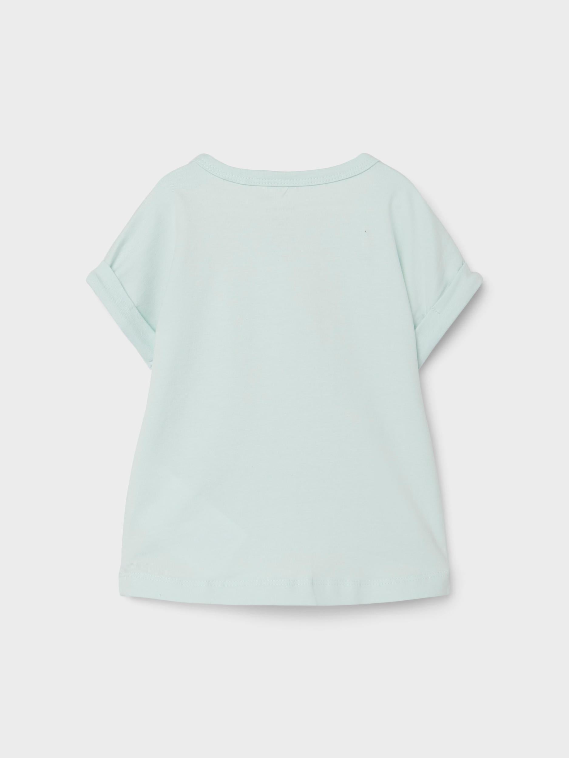 NAME IT Haze Short Sleeve Top Glacier detail view