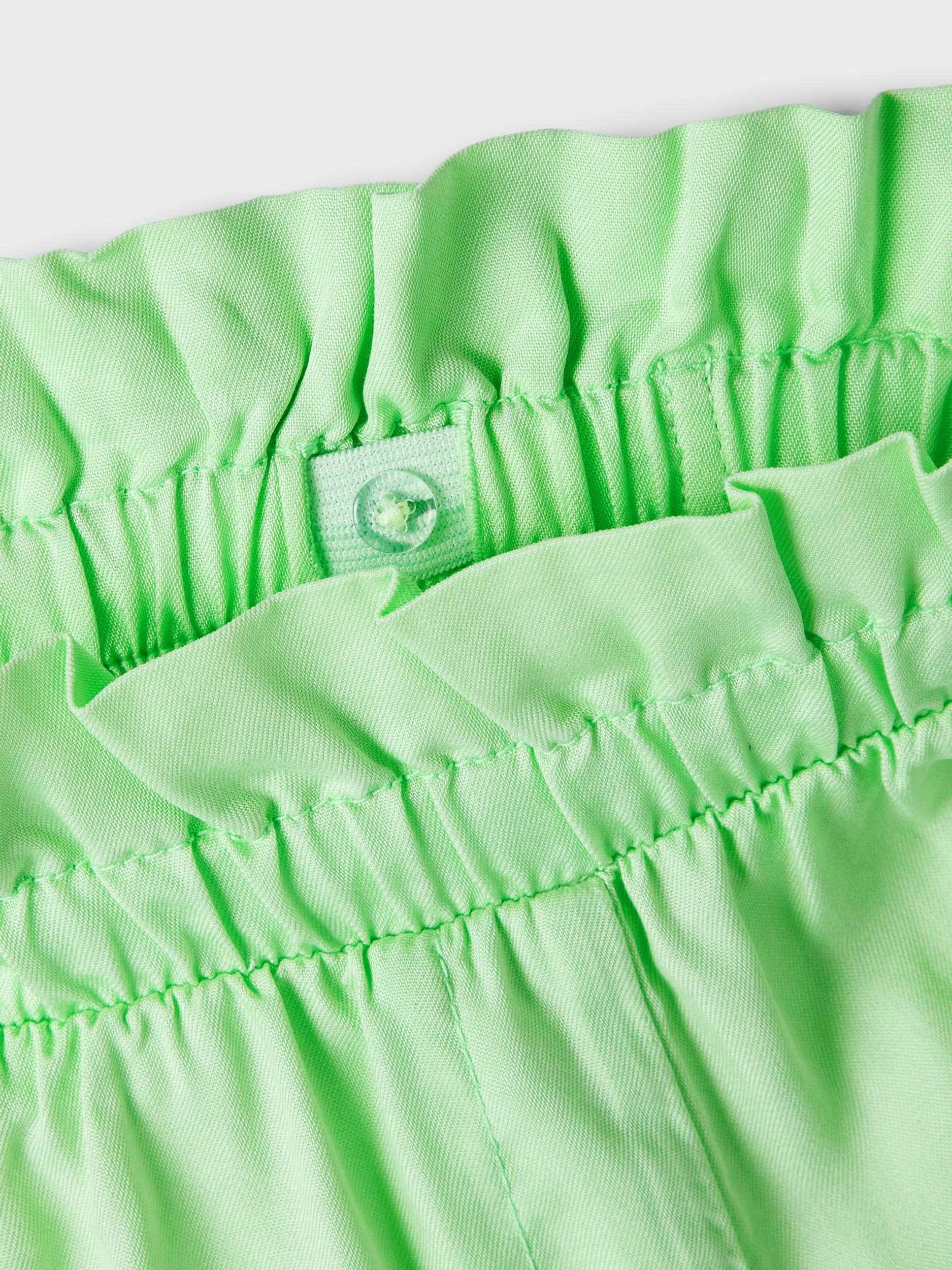 Girl's Green Felicia Kid Girl Shorts-Waist View