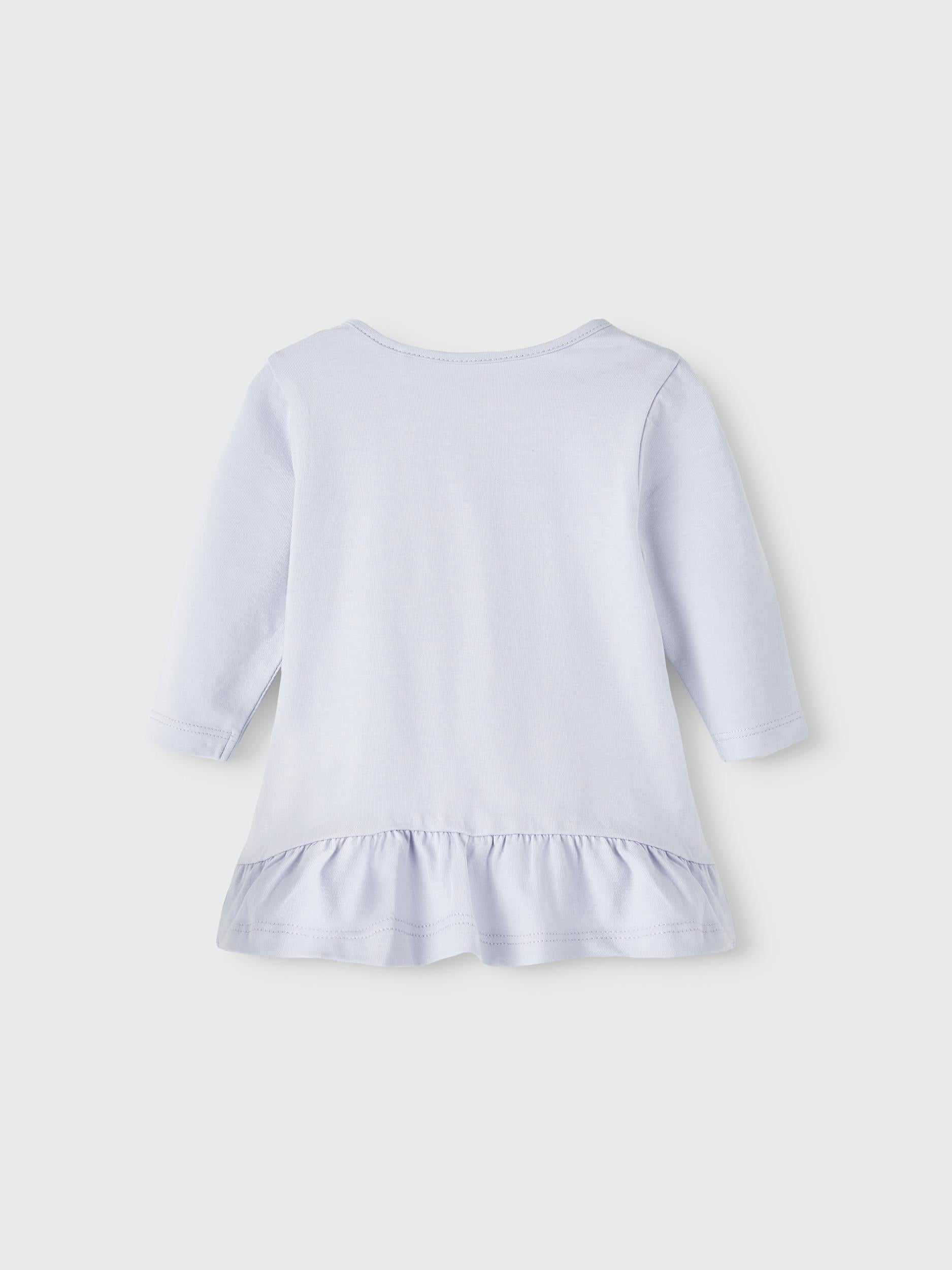 NAME IT Dubine Long Sleeve Tunic Top Bright White detail view