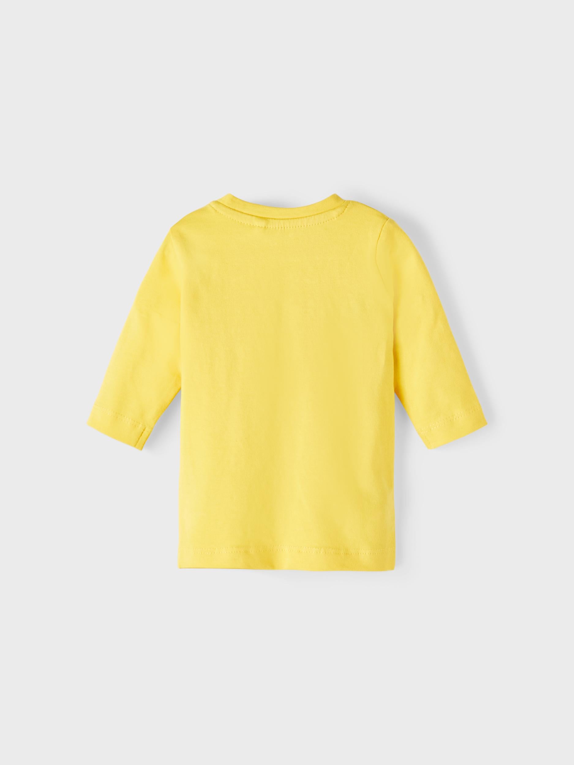 Boy's Habanero Gold Dacon Long Sleeve Top-Back View