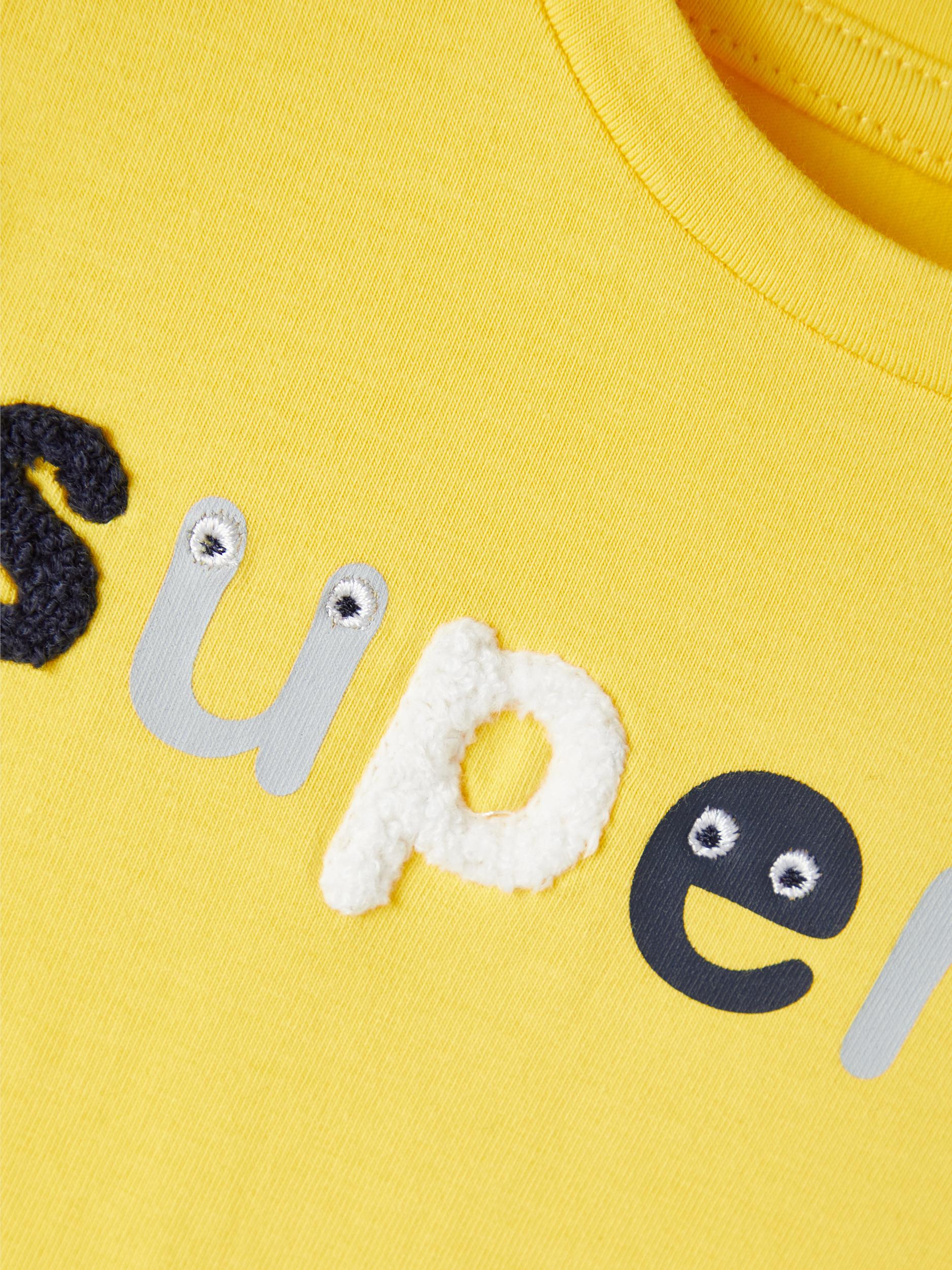 Boy's Habanero Gold Dacon Long Sleeve Top-Close Up View