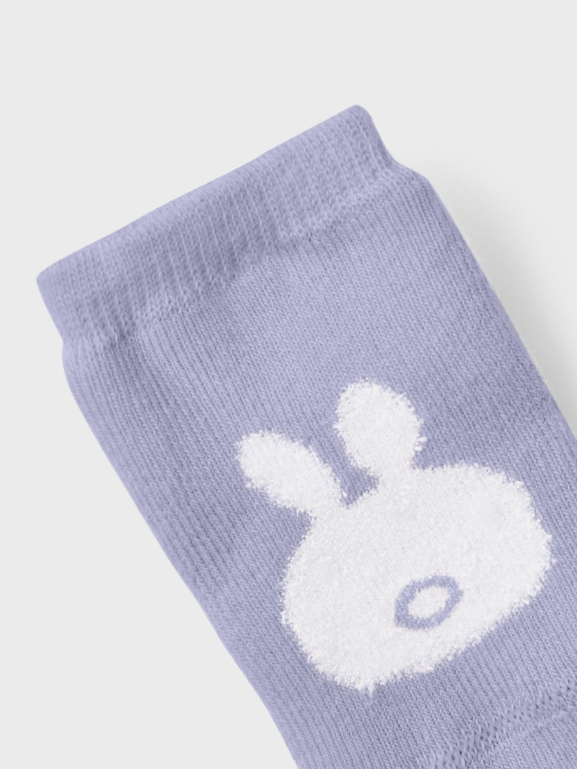 Gril's Cosmic Sky Damy Terry Frotte Sock-Close Up View