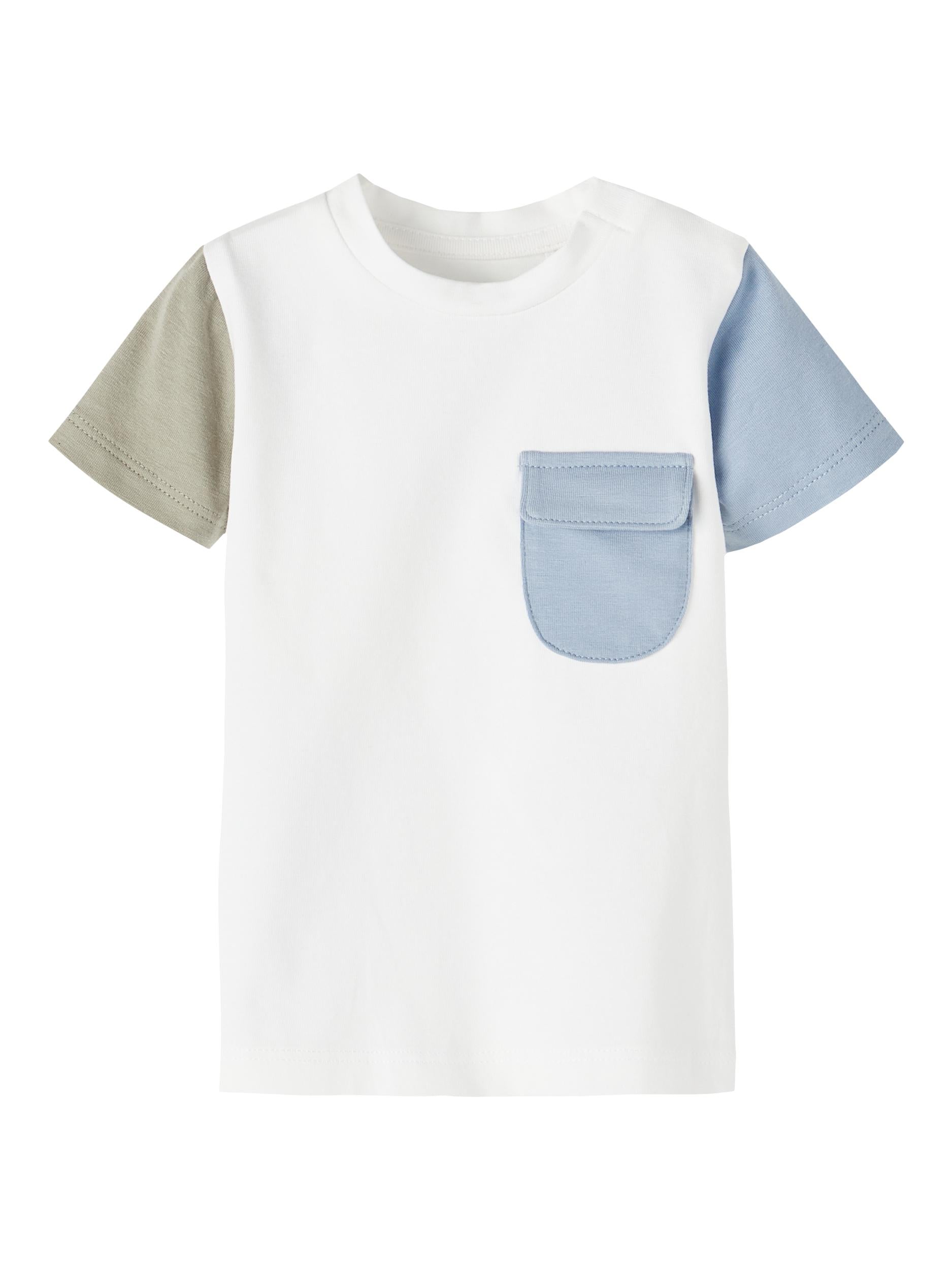Boy's White Hon Short Sleeve Top-Front View