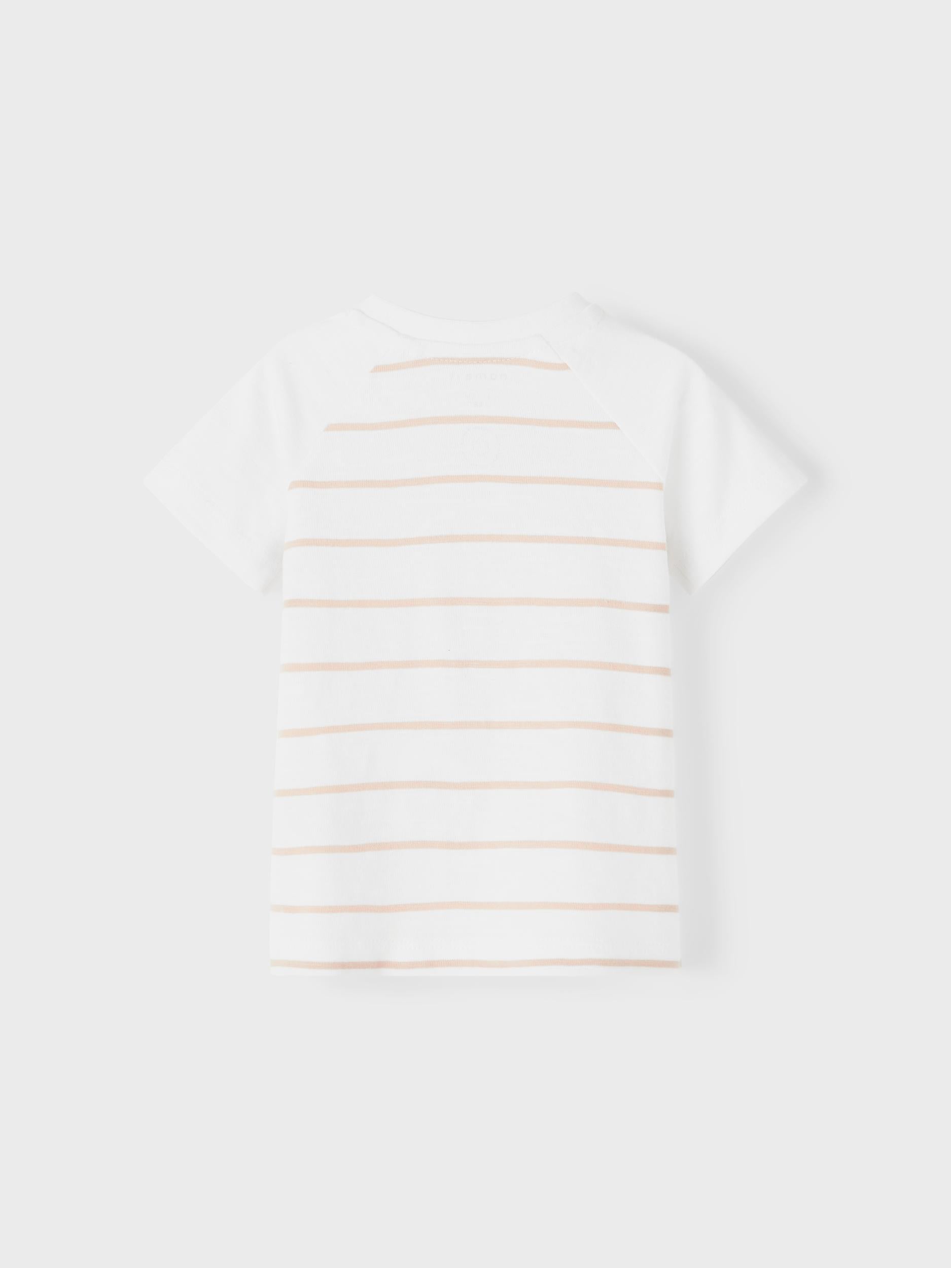Boy's White Halli Short Sleeve Top-Back View