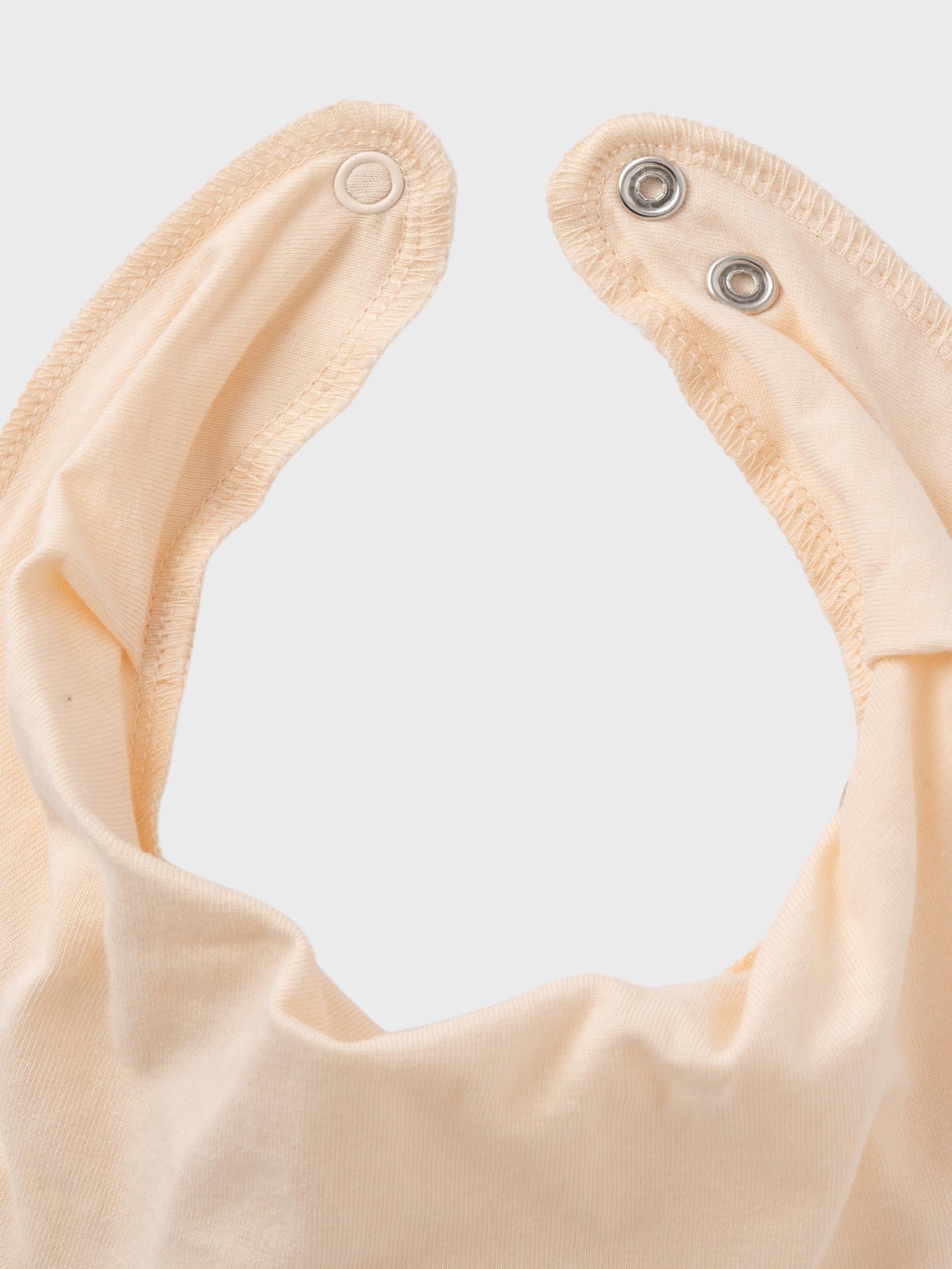 NAME IT Yvalinahussie Jersey Scarf Bib Bright White detail view