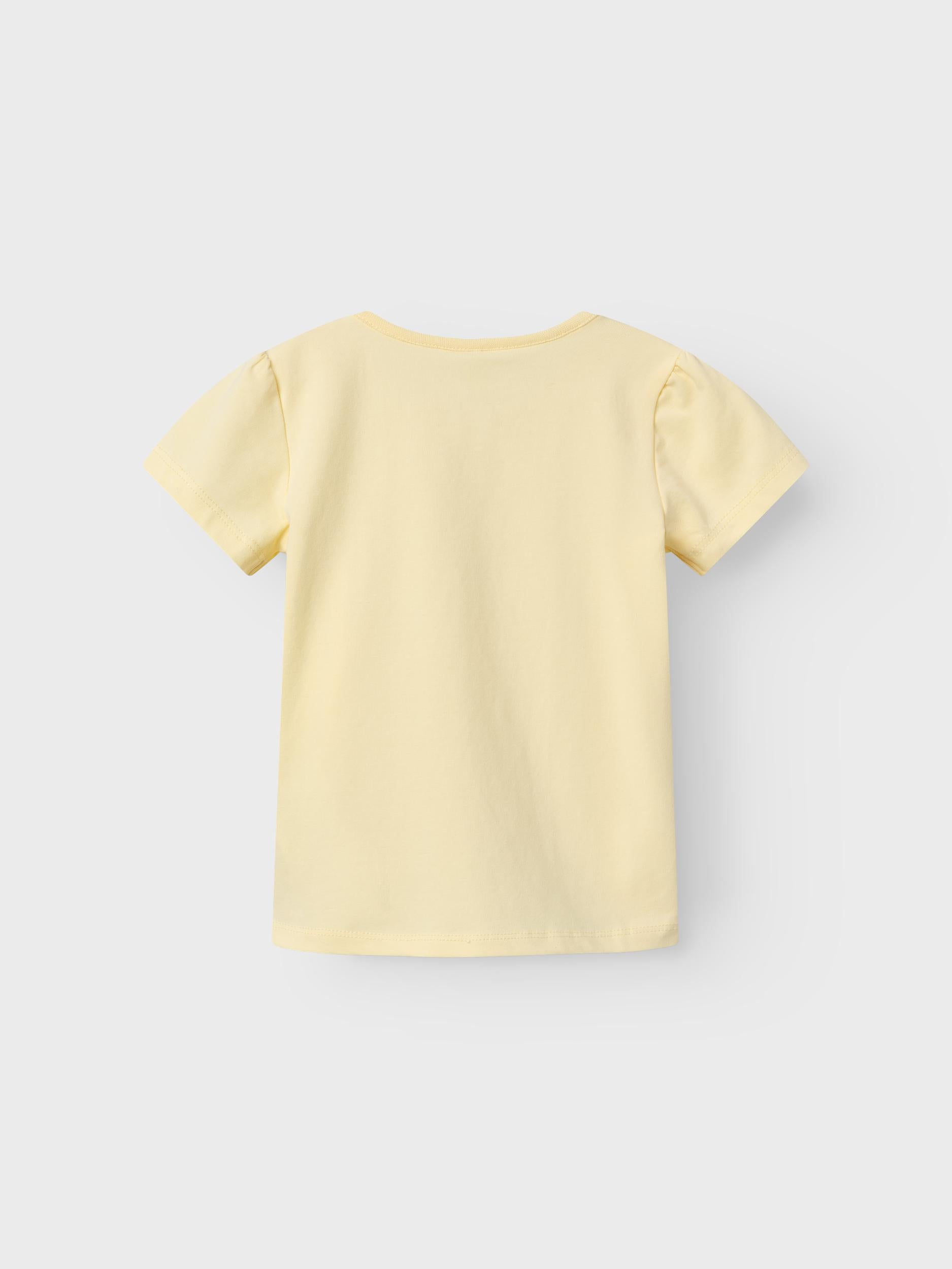 Girl's Double Cream Halia Short Sleeve Top-Back View