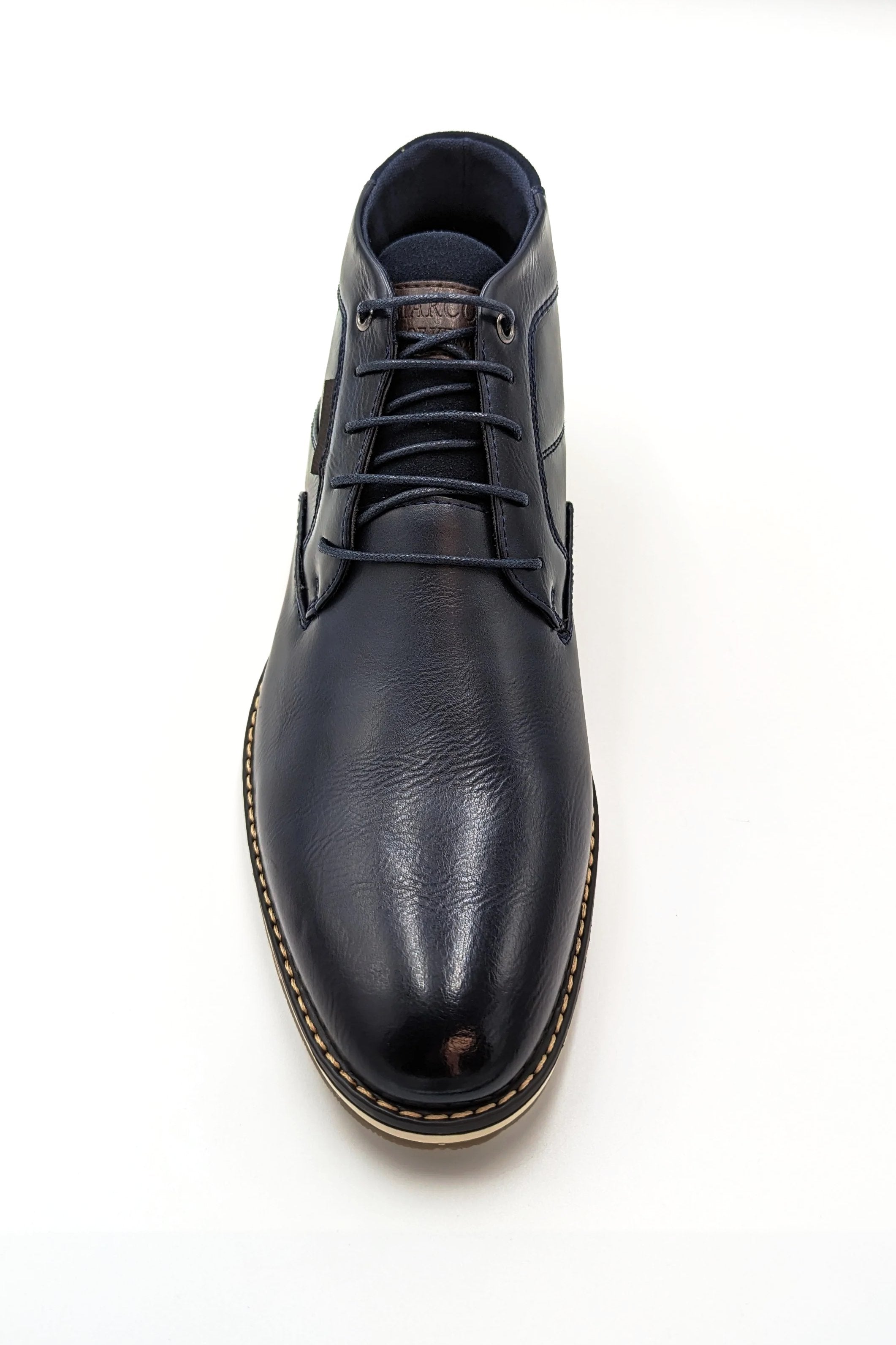 Alicante Midnight Blue Mens Boots-Front toe view