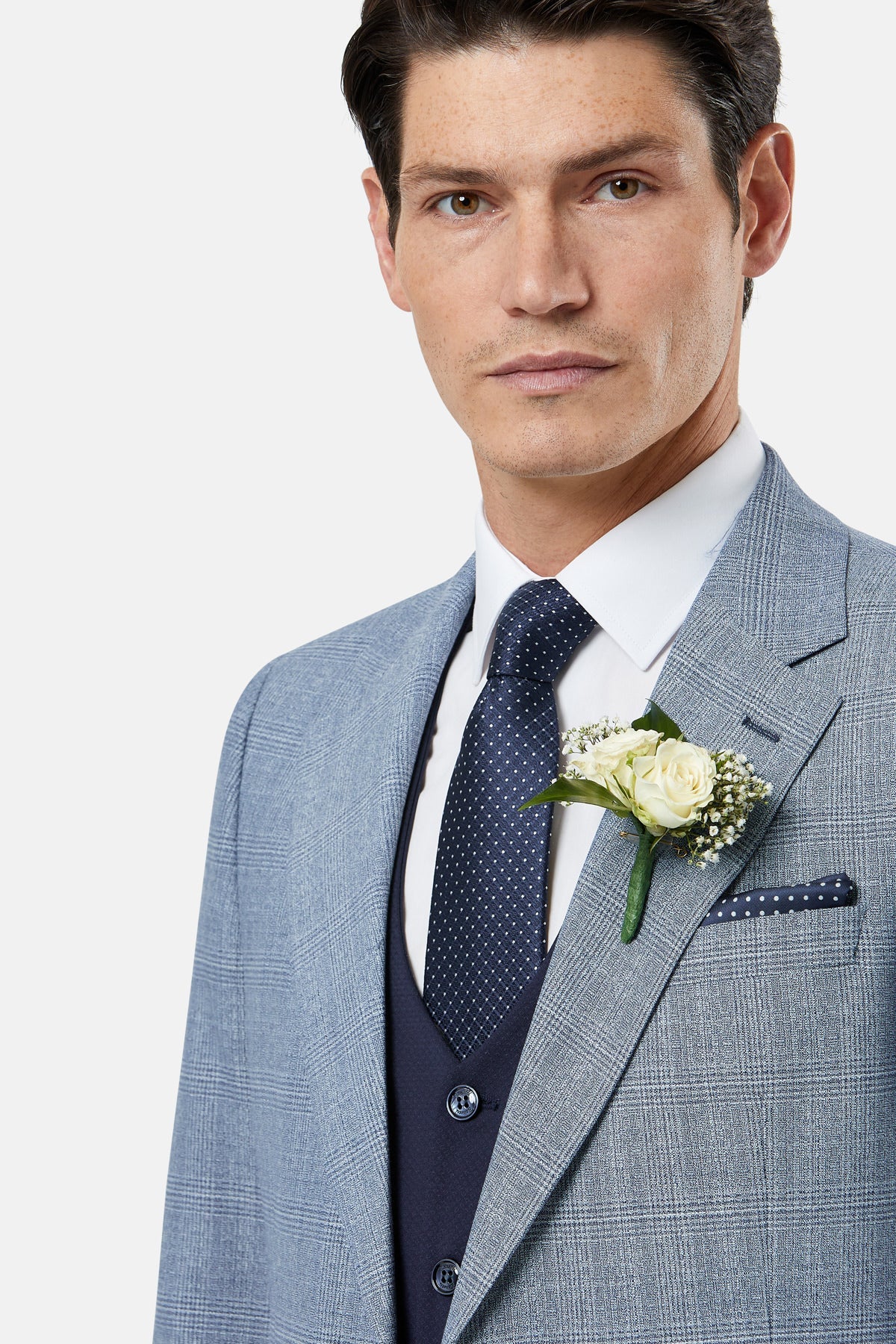 BENETTI Philip Tapered Blue Blazer Blue back view