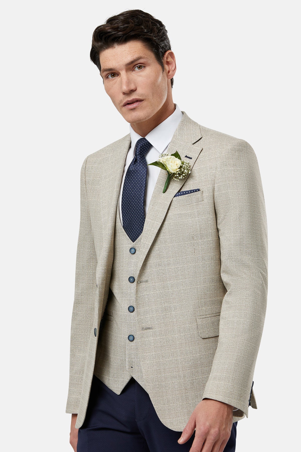 Men's Philip Comfort Stone Waistcoat-Side View