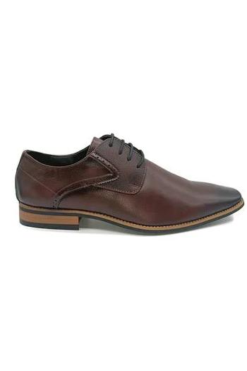 Men's Prague Bordo Lace Up Shoe-Right Side View