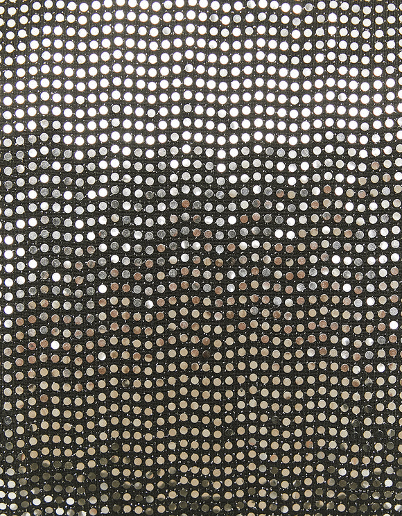 Ladies Cut Out Sequined Mini Dress-Close Up View