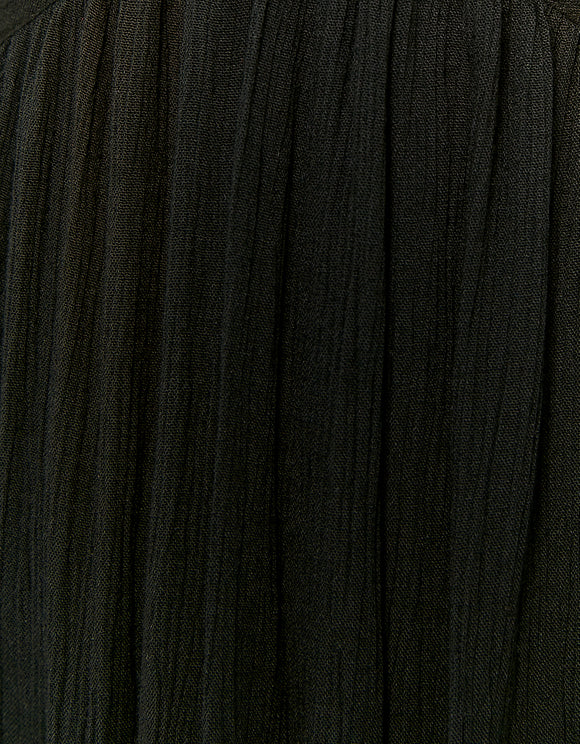 Ladies Cut Out Back Maxi Dress-Close Up View