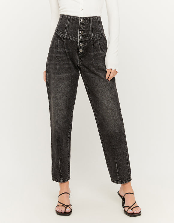 Corset High Waist Slouchy Jeans - Spirit Clothing