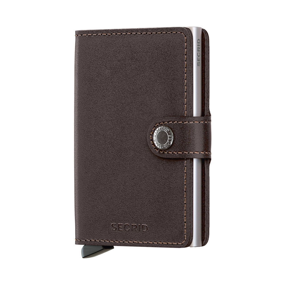 Secrid Original Dark Brown Miniwallet-Closed View